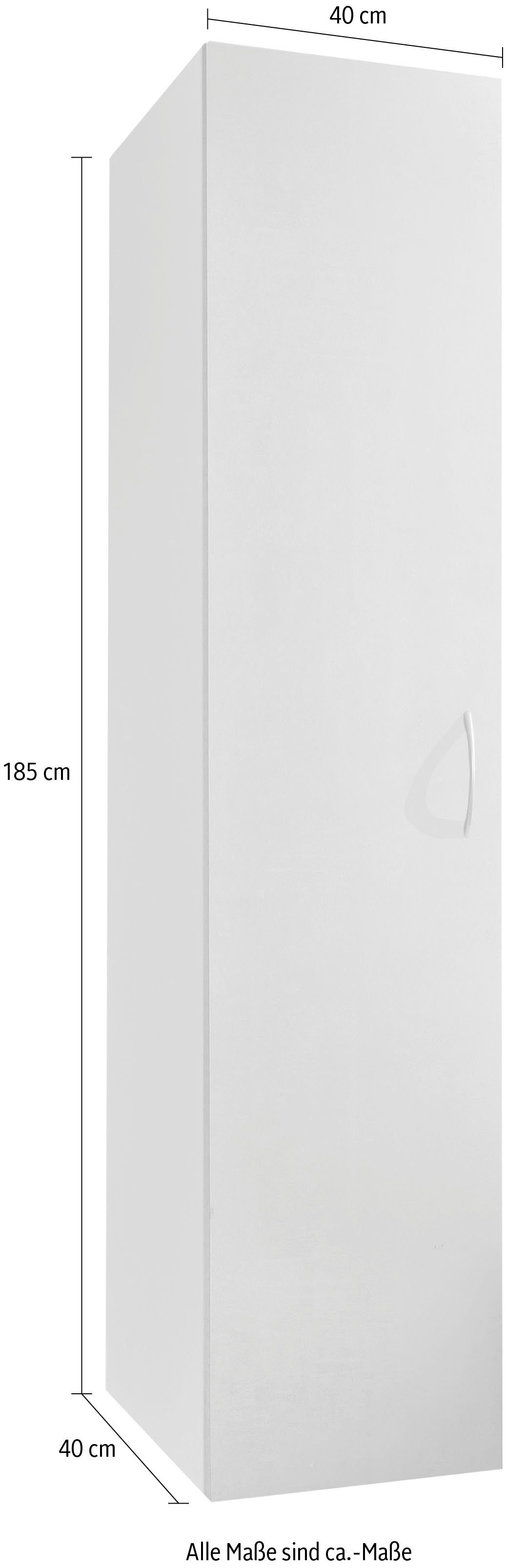 Wimex | 40 Weiß, lichtgrau Schranksystem Multiraumkonzept lichtgrau Abs. Beton-Nachbildung Abs. Breite cm Beton-Nachbildung Weiß,