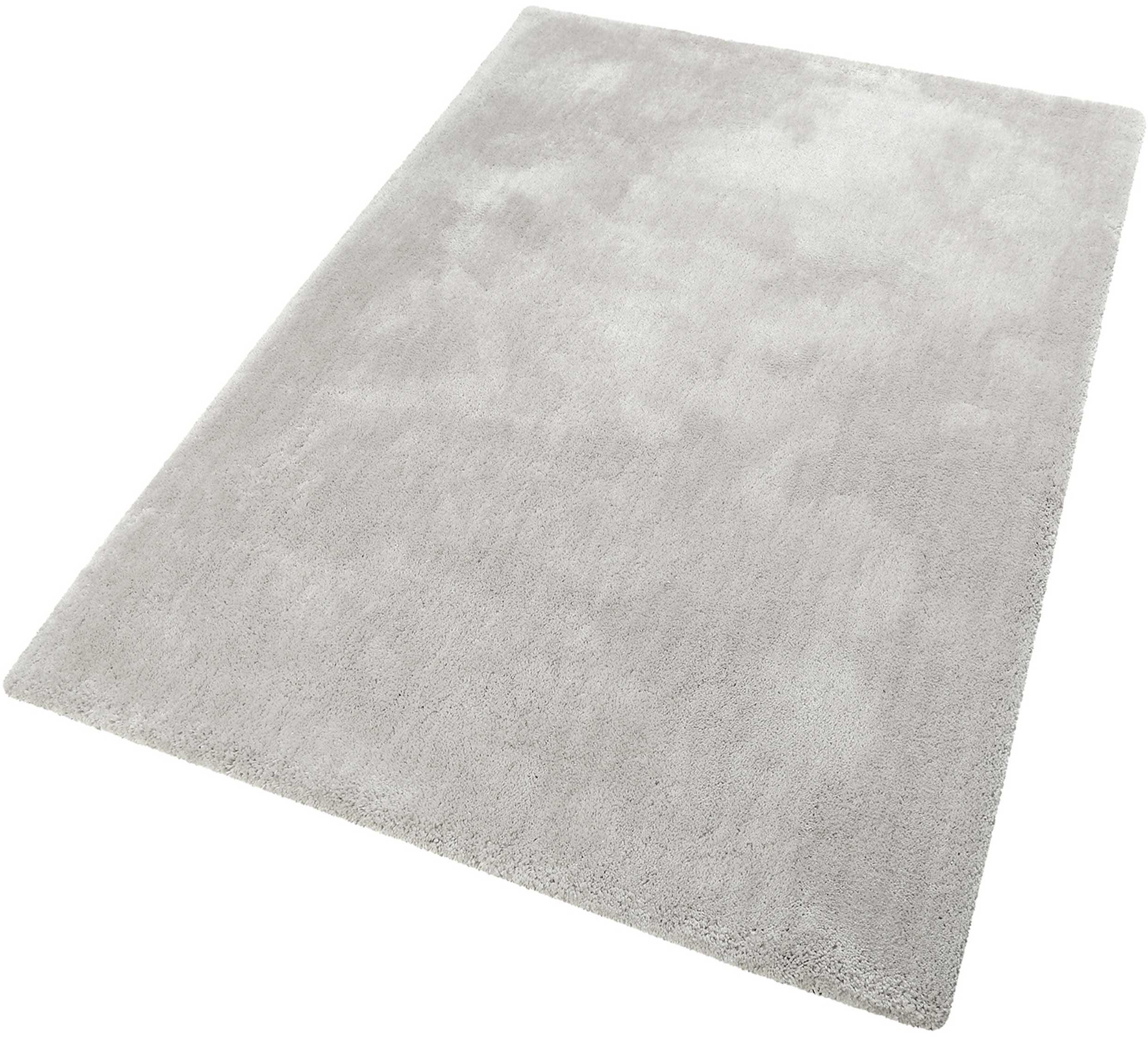 Hochflor-Teppich Relaxx, Esprit, rechteckig, Höhe: 25 mm, Wohnzimmer, sehr große Farbauswahl, weicher dichter Hochflor hellgrau