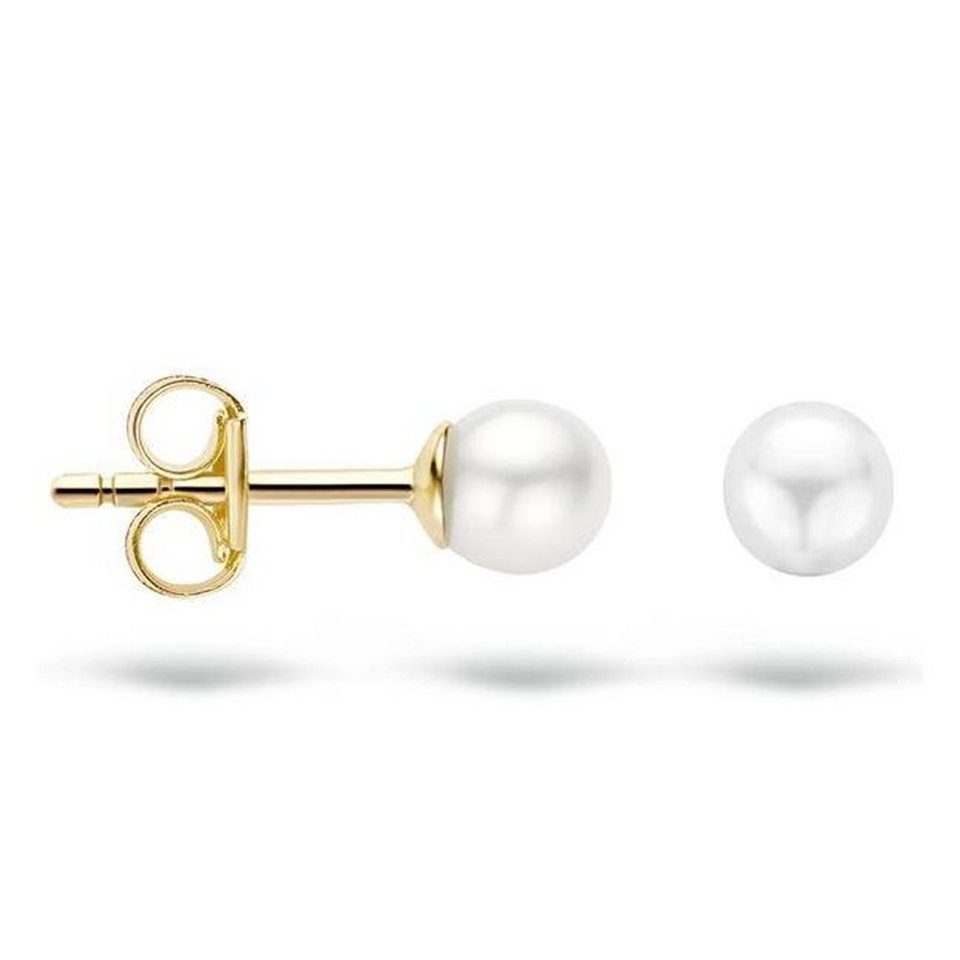 Blush Paar Ohrstecker BLUSH Ohrstecker 14 Karat Gelbgold mit Süßwasserperle 7136YP