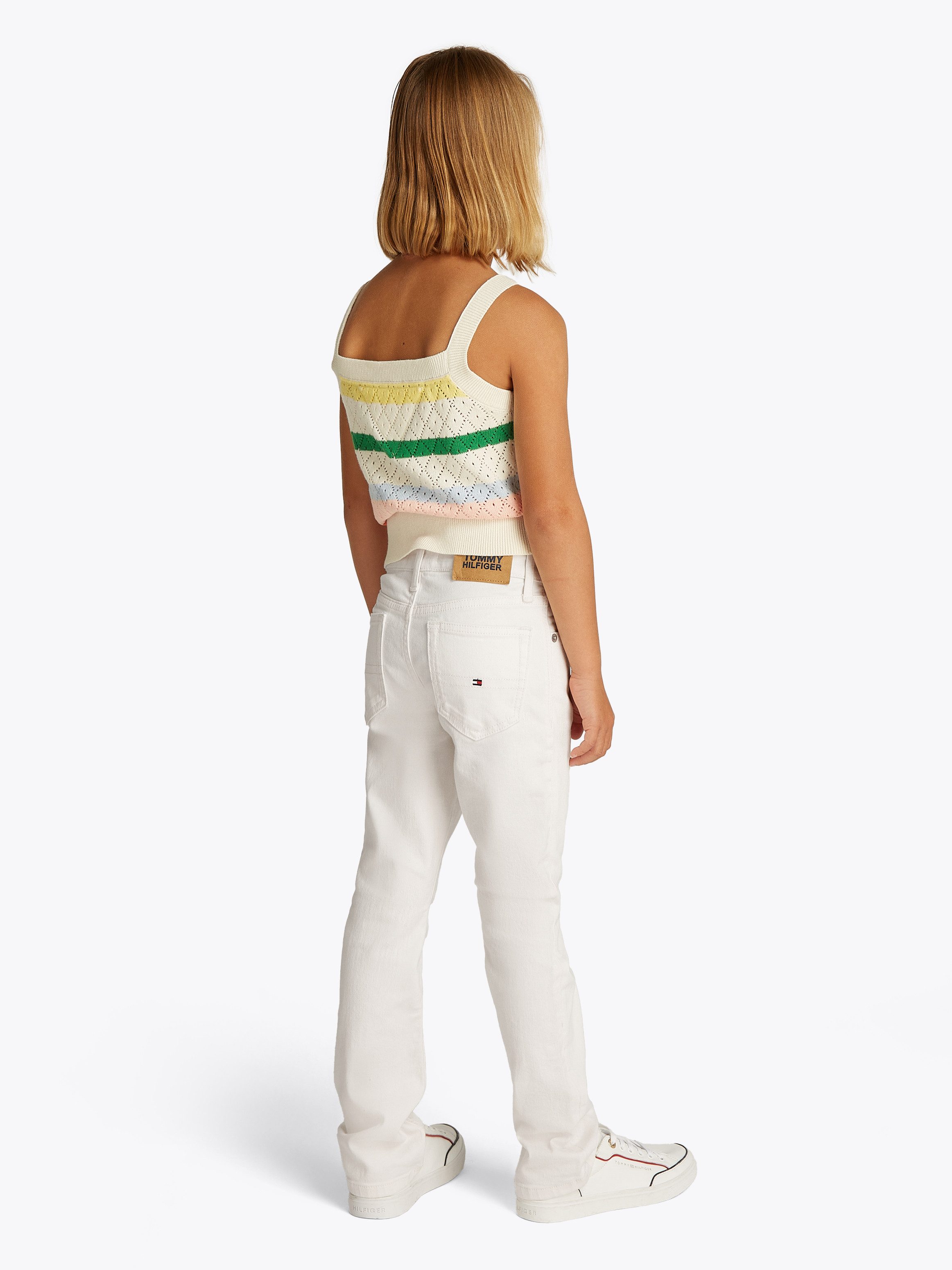 Tommy Hilfiger Weite Jeans FLARE WHITE JEANS im modernen Look