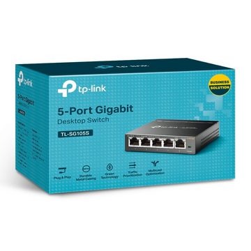 tp-link TL-SG105S 5-Port Gigabit Desktop Switch Reichweitenverstärker