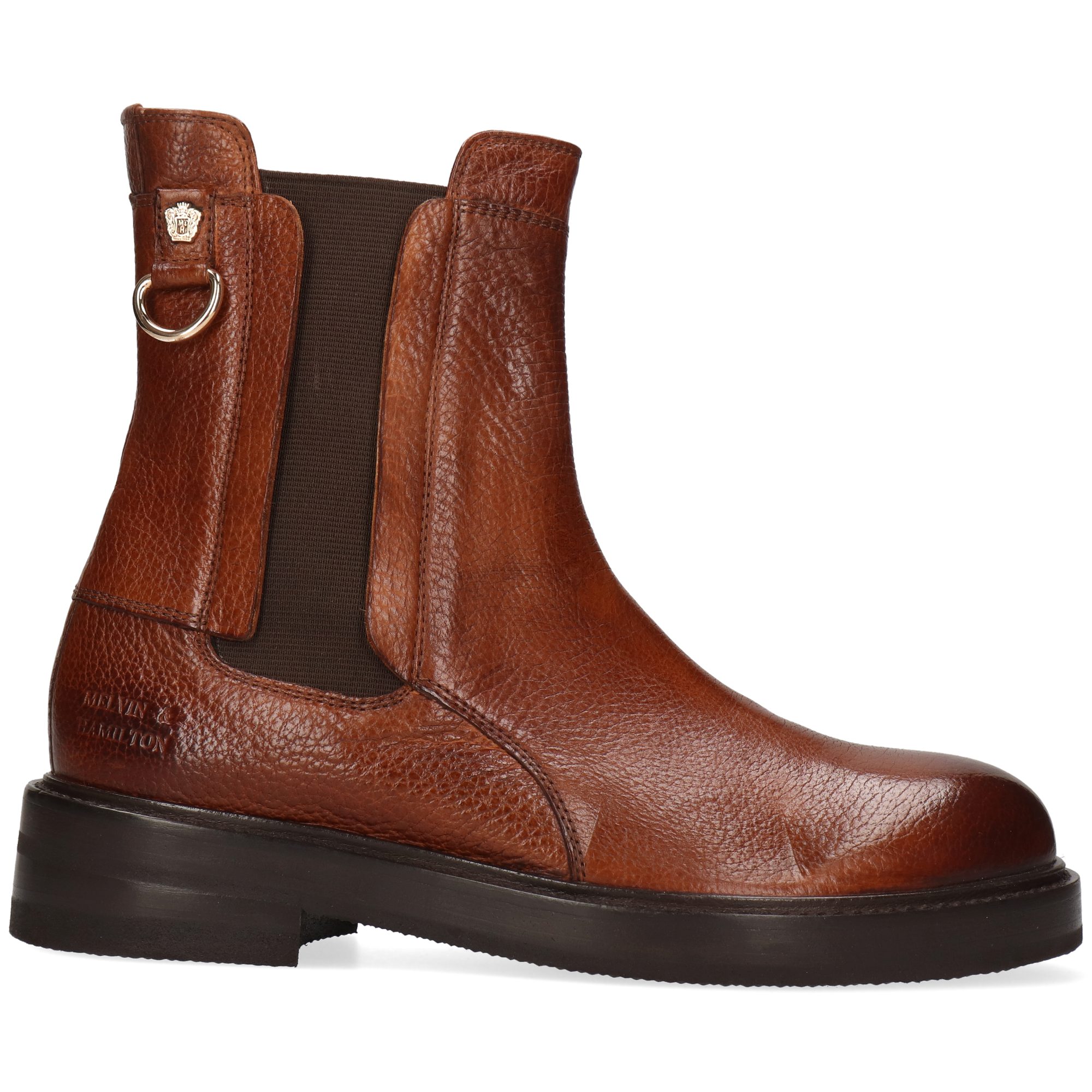 Melvin & Hamilton Maria 15 Leder-Stiefeletten für Damen Stiefelette Flache Absätze, Echtes Leder, Vegetabile Gerbung