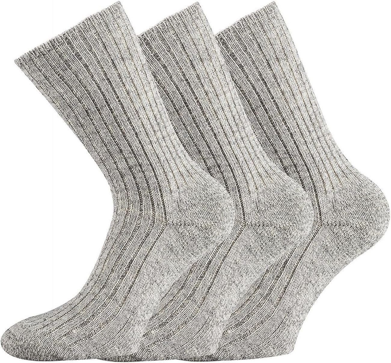 Norwegersocken Herren Norwegersocken ohne Gummibund mit Plüschsohle