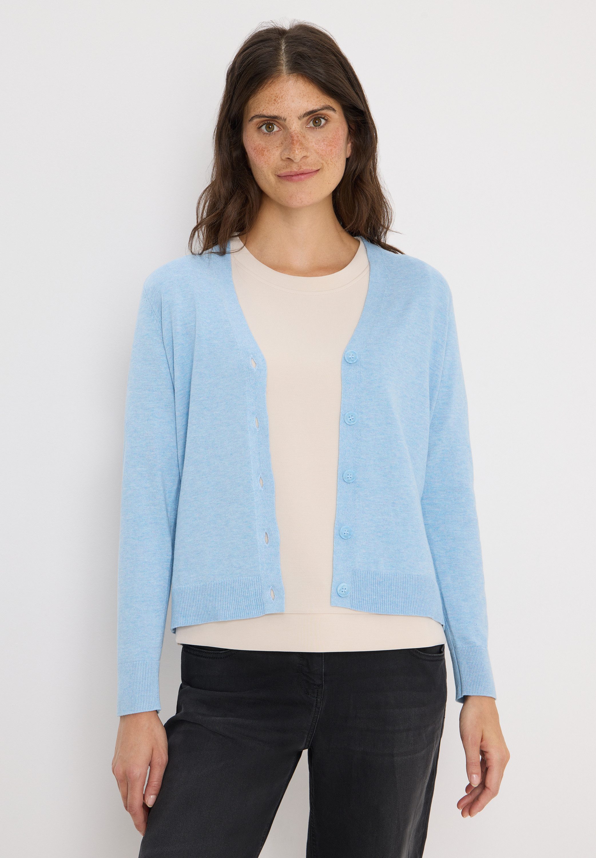 CECIL Cardigan aus Baumwolle mit Stretchanteil günstig online kaufen