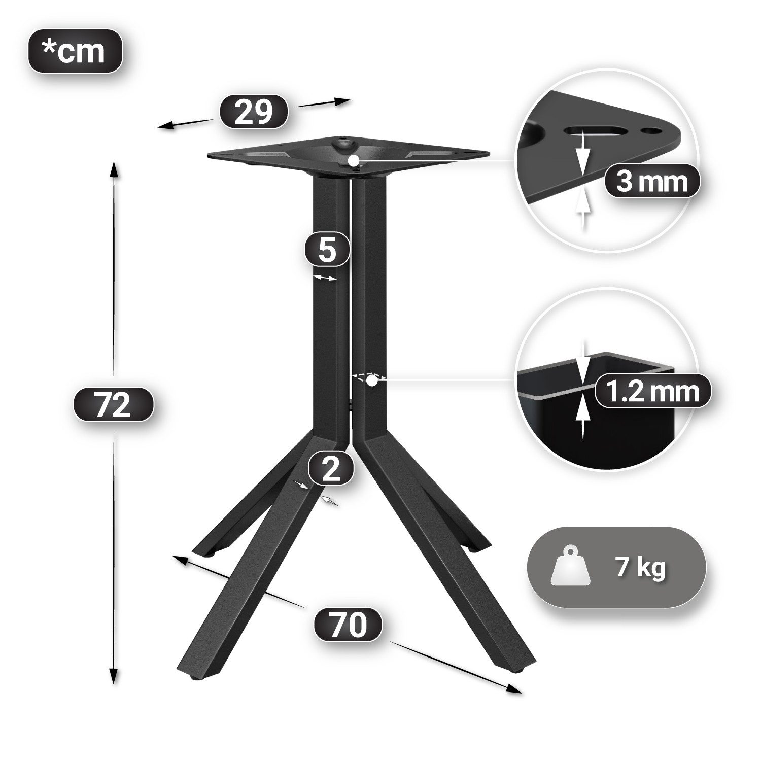 GGMMÖBEL Bistrotisch BE