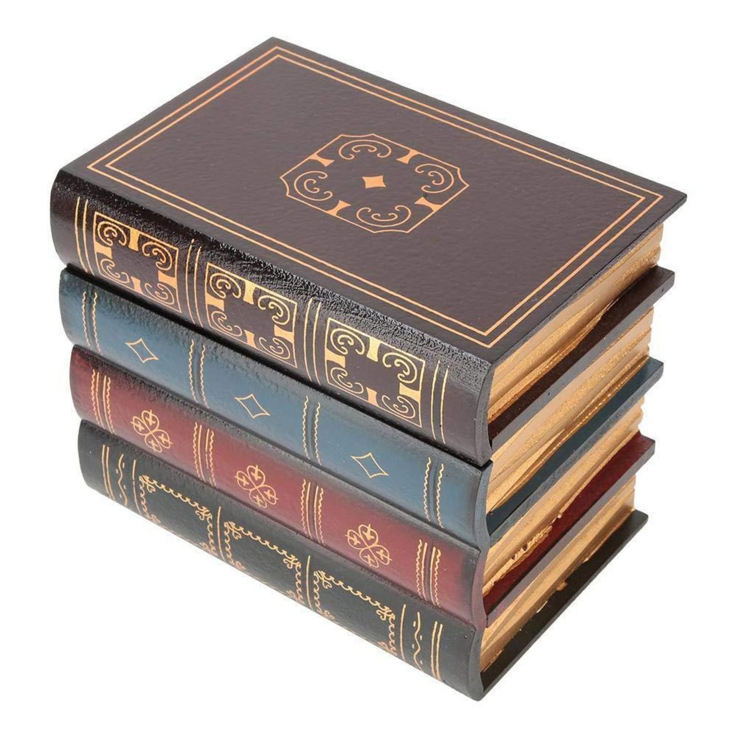LuxusKollektion Dekokiste Vintage Notizbuch Leder A5 Reisetagebuch Blanko Deko