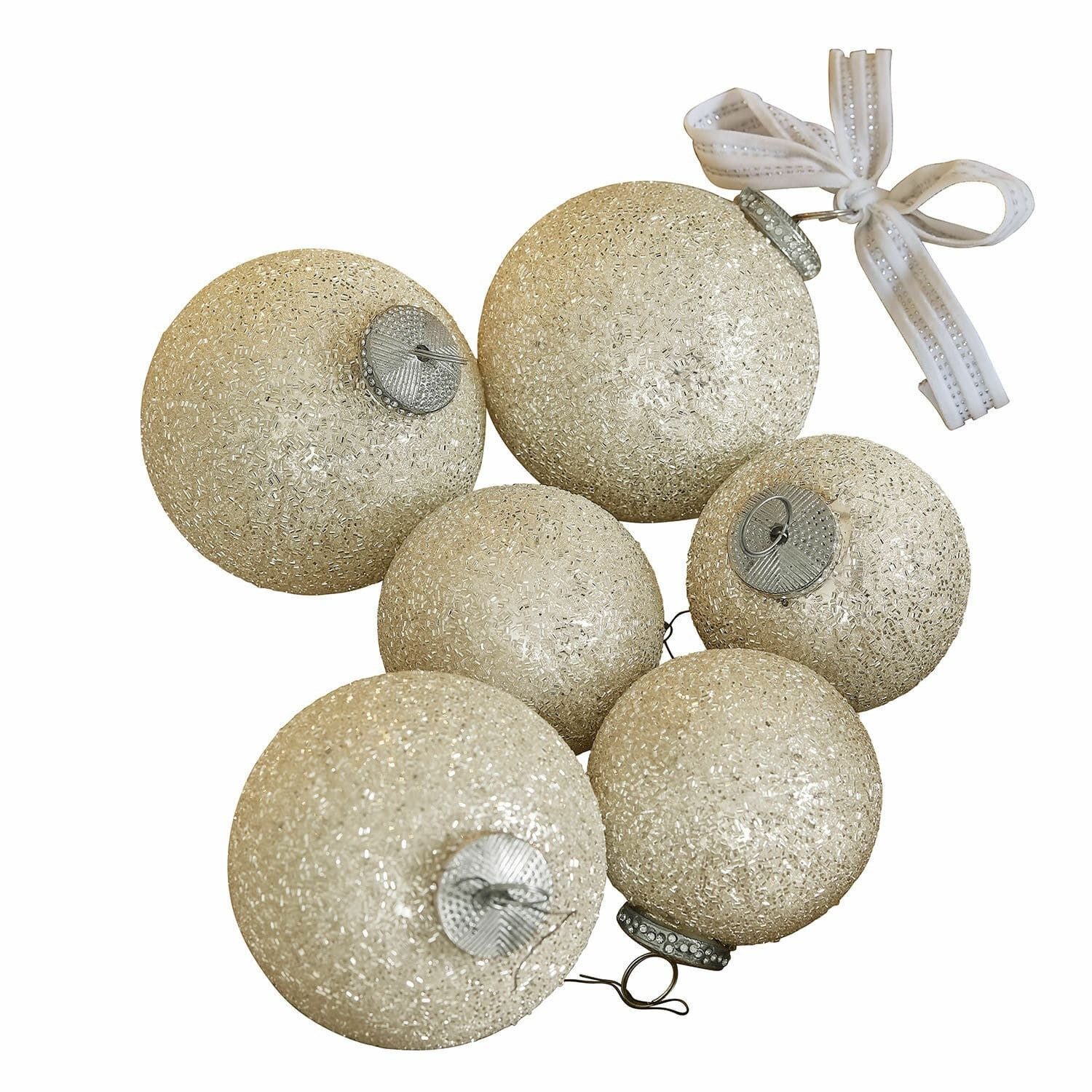 Christbaumschmuck Weihnachtskugel 6er Set Shariz gold