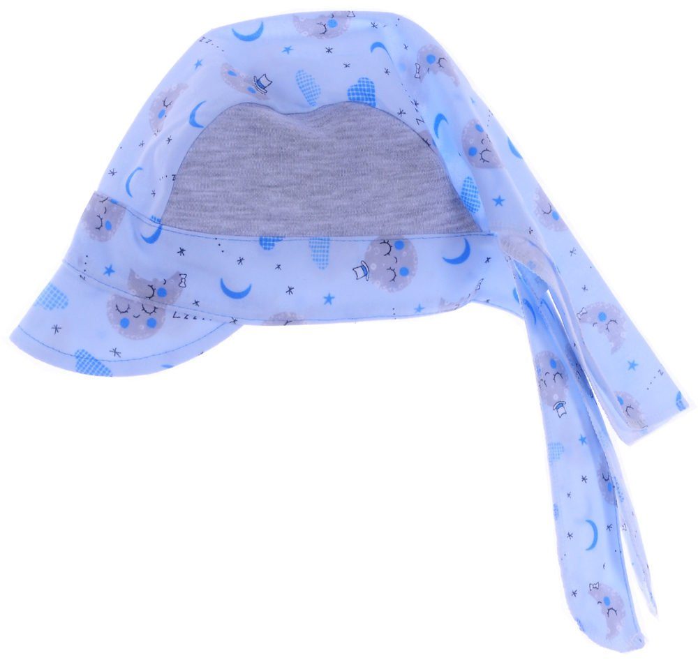 La Bortini Kopftuch Baby und Kinder Kopftuch Bandana Sommer Mütze in Blau, aus reiner Baumwolle, 42 43 44 45 46 47 48 49 50 51 52 53 54