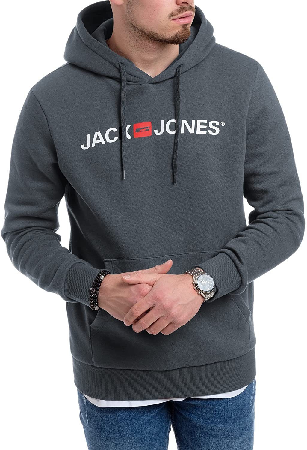 Jack & Jones Hoodie mit Kängurutasche, günstig online kaufen