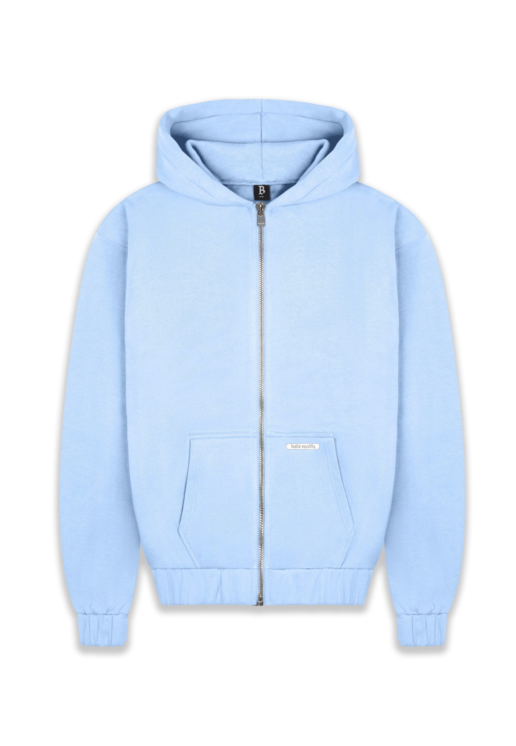 Dropsize Sweatjacke Dropsize Herren Super Heavy Blank Zip-Hoodie