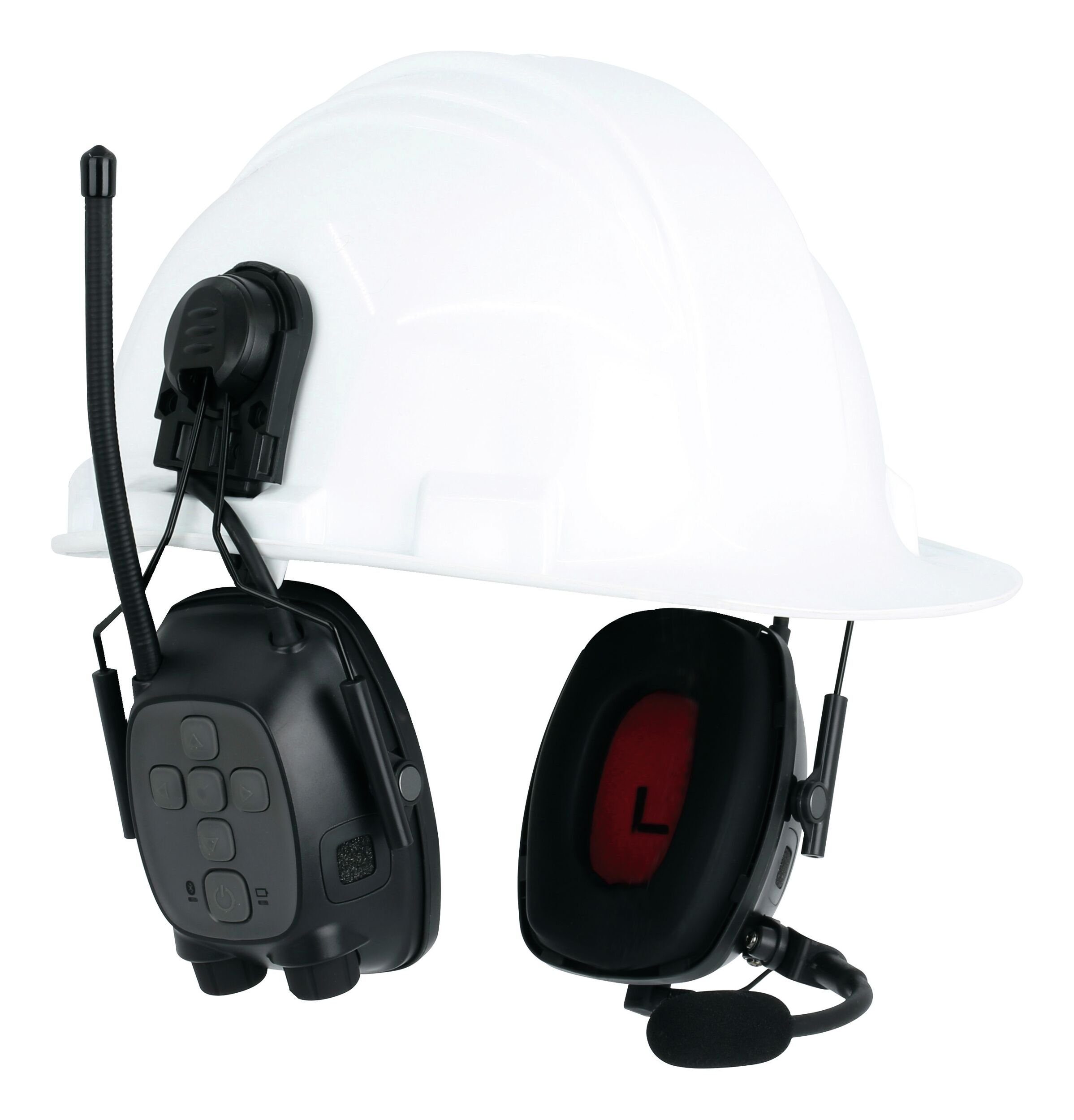 Honeywell Kapselgehörschutz, Safety Helmhalterung mit ELECTO WIRELESS SYNC