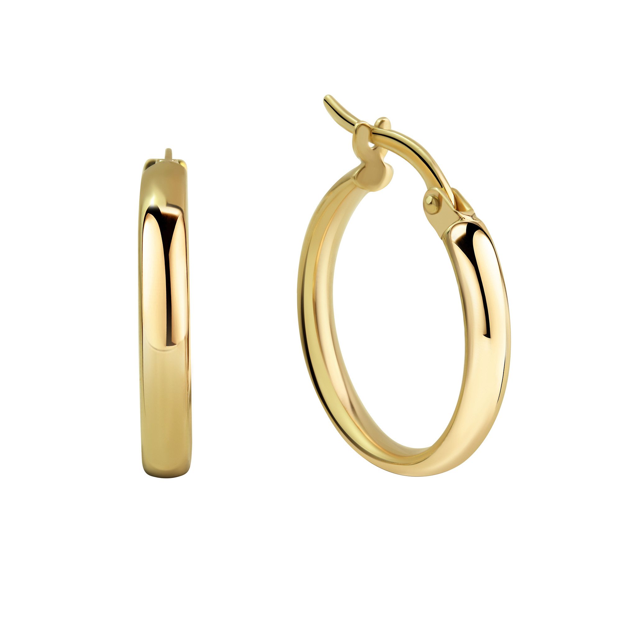 Fascination by Ellen K. Paar Creolen 333 Gold 17,5mm Durchmesser