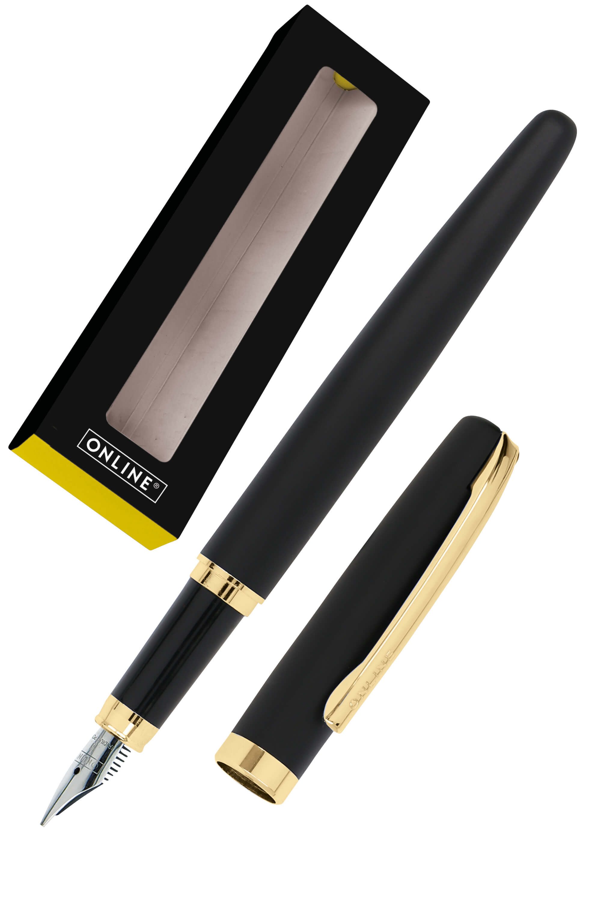 Online Pen Füller Eleganza Füllhalter, (aus Metall, inkl. Tintenpatrone, Federstärke medium), in Geschenkbox