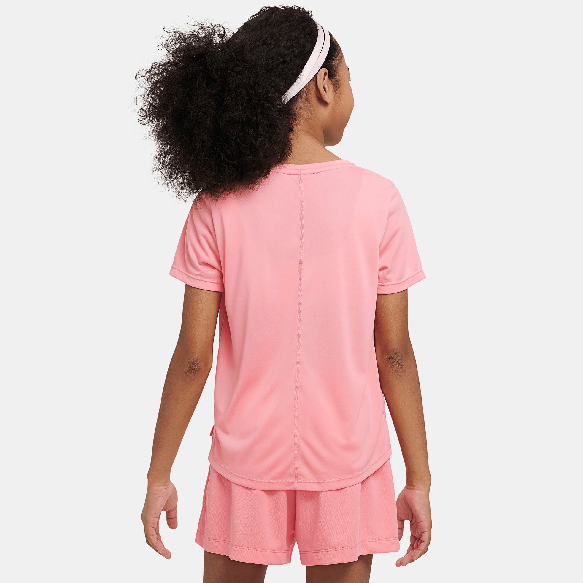 Nike Trainingsshirt DRI-FIT ONE TRAINING KIDS' TOP (GIRLS) rot SHORT-SLEEVE BIG