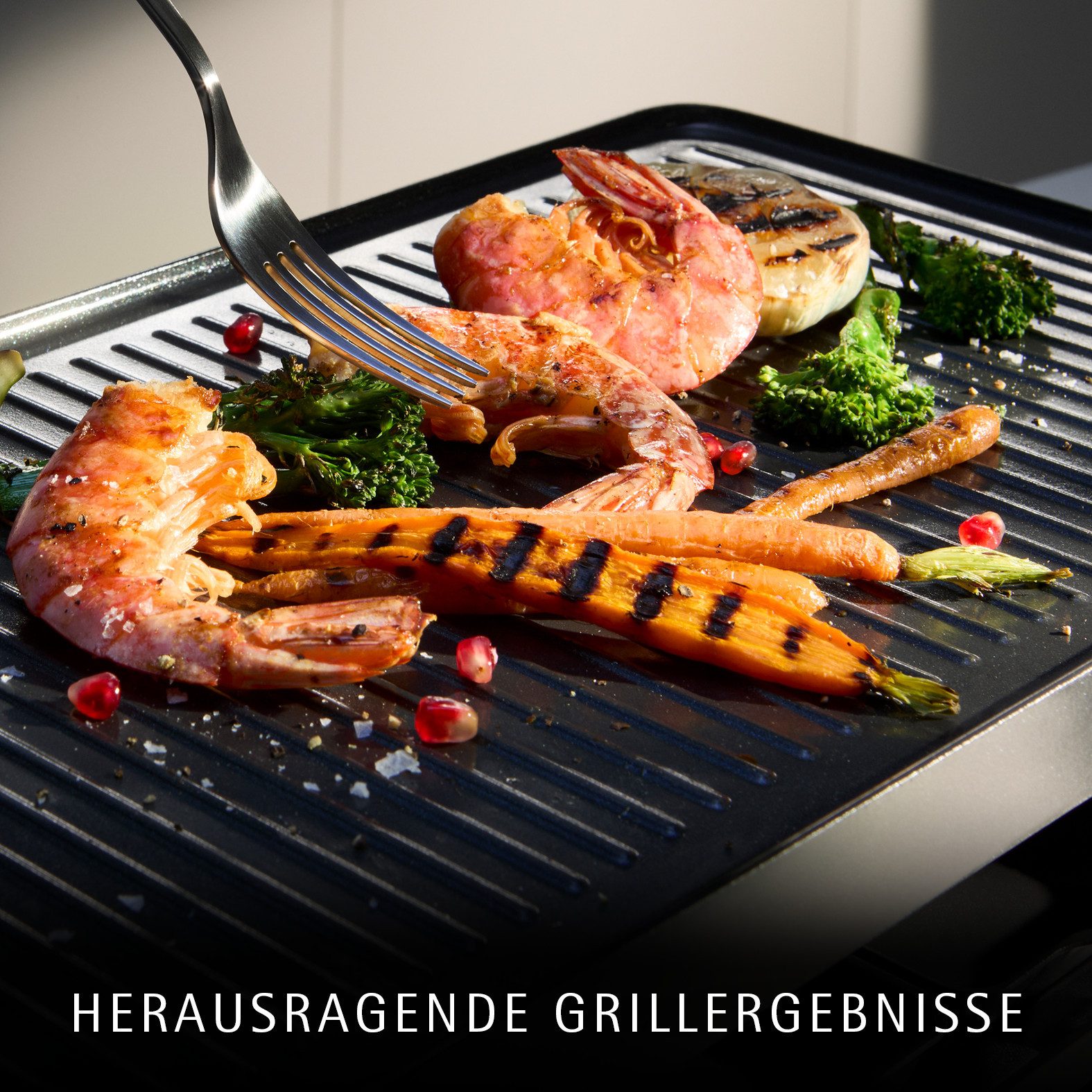 WMF Raclette Lono Selection, 8 Raclettepfännchen, 1500 W, variable Temperatureinstellung, LED-Beleuchtung