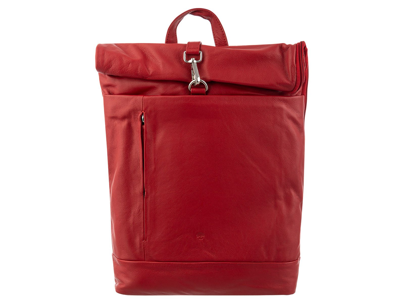 Prato Cityrucksack LM Asif Al16-N Cityrucksack Rindleder Rolltop (ein Stück, 1-tlg., ca. B/H/T 27/38/9 cm), leicht