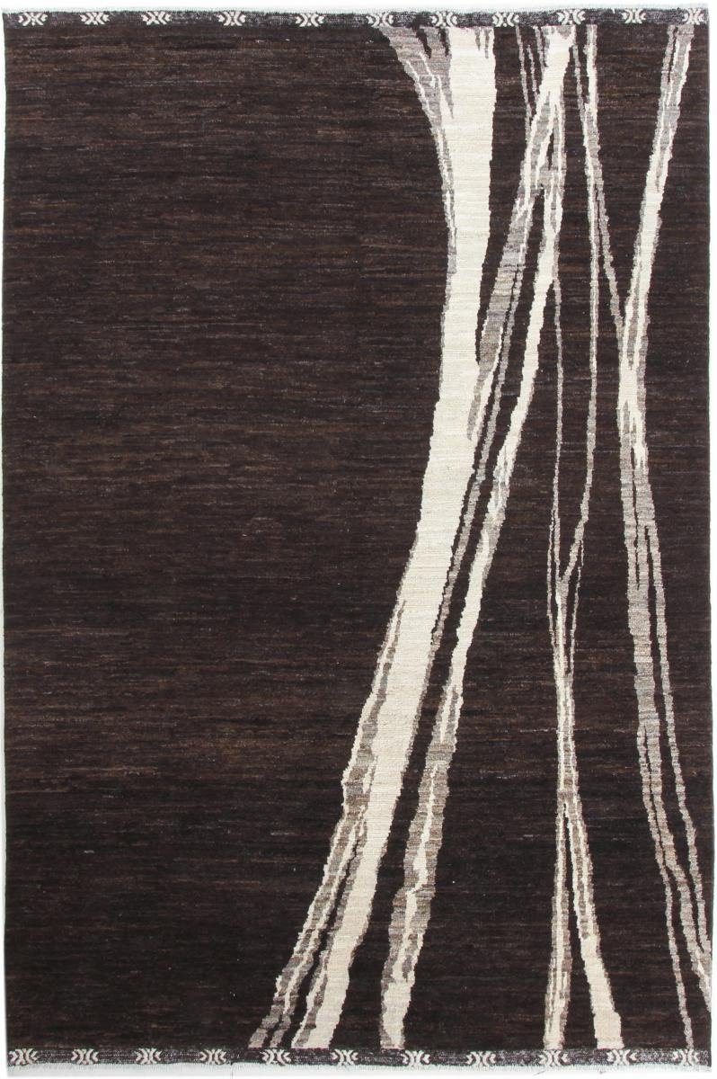 Orientteppich Berber Ela Design 204x308 Handgeknüpfter Moderner Orientteppich, Nain Trading, rechteckig, Höhe: 20 mm | Kurzflor-Teppiche