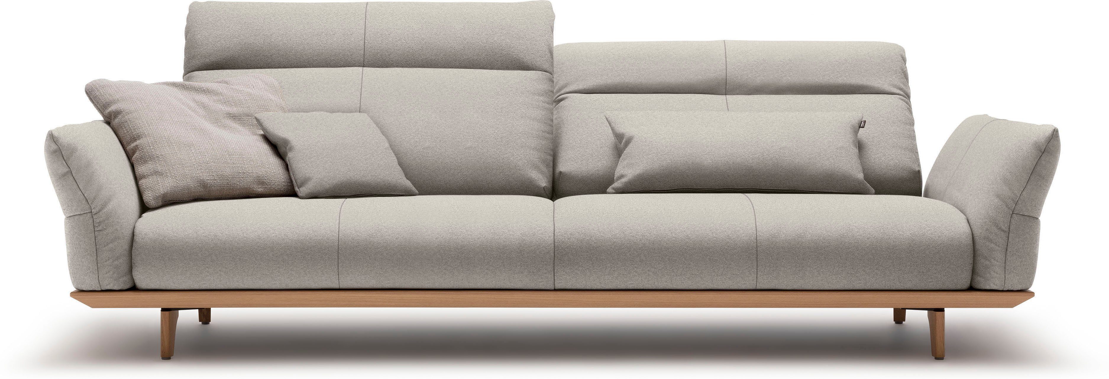hülsta sofa 4-Sitzer hs.460, Sockel in Eiche, Füße Eiche natur, Breite 248 cm | Einzelsofas
