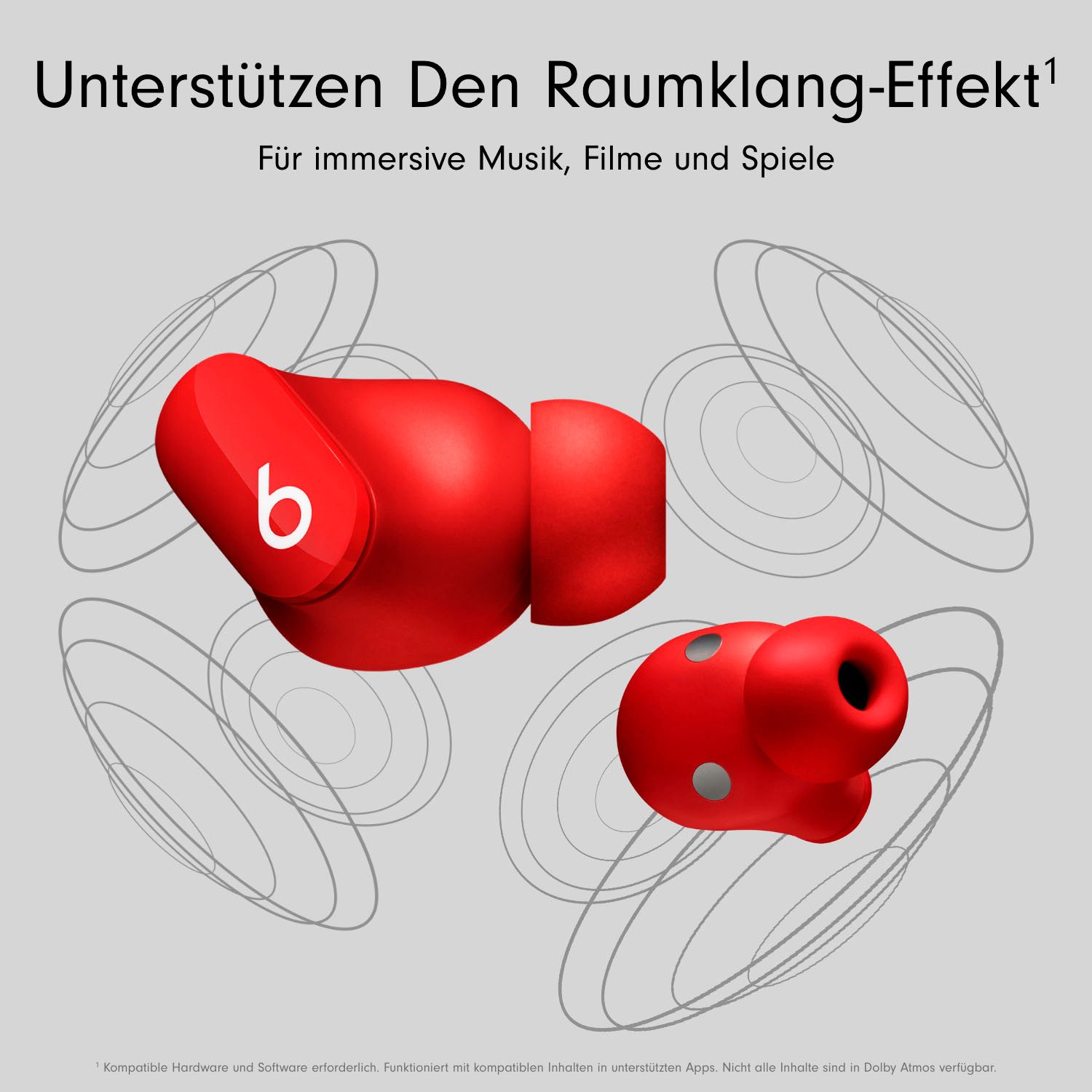 Beats by Dr. Dre Beats Studio Buds - Kabellose wireless In-Ear-Kopfhörer (Active Noise Cancelling (ANC), Transparenzmodus, integrierte Steuerung für Anrufe und Musik, kompatibel mit Siri, Siri, Bluetooth, mit Geräuschunterdrückung)