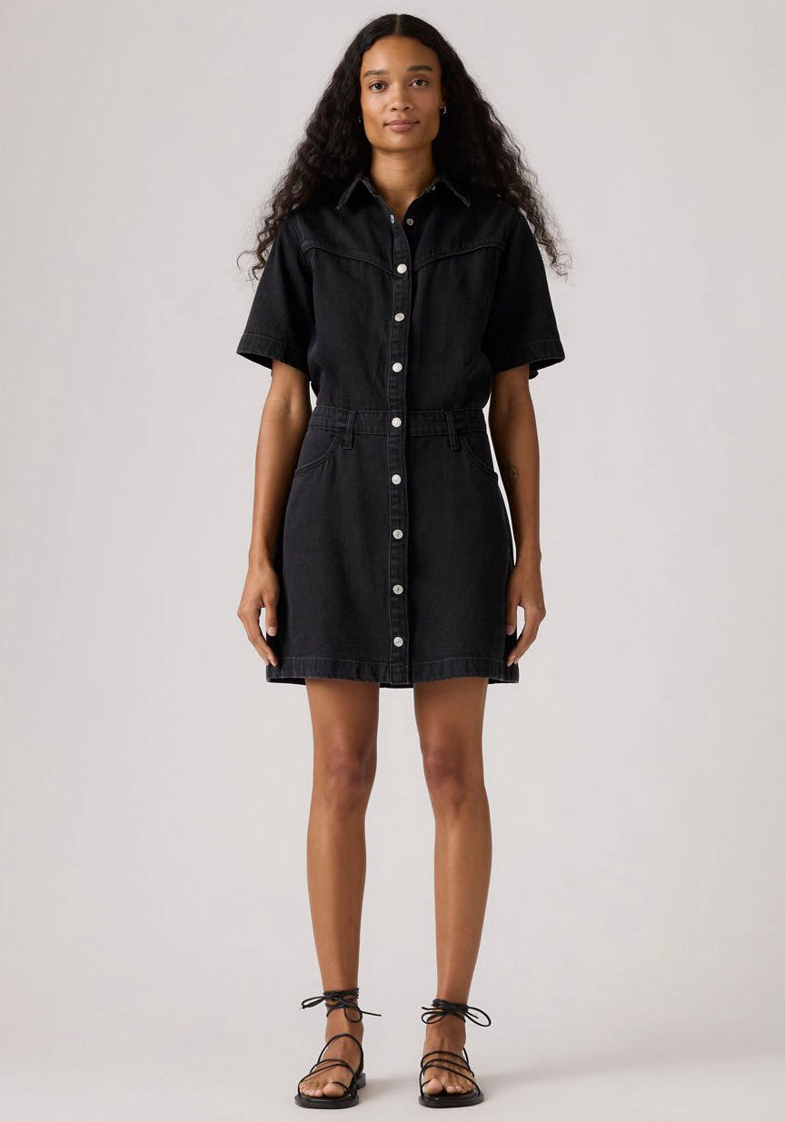 Levi's® Jeanskleid WESTERN DRESS Durchgehender Druckknopfverschluss