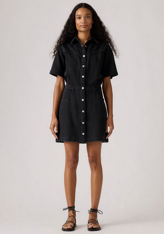 Levi's® Jeanskleid WESTERN DRESS Durchgehender Druckknopfverschluss