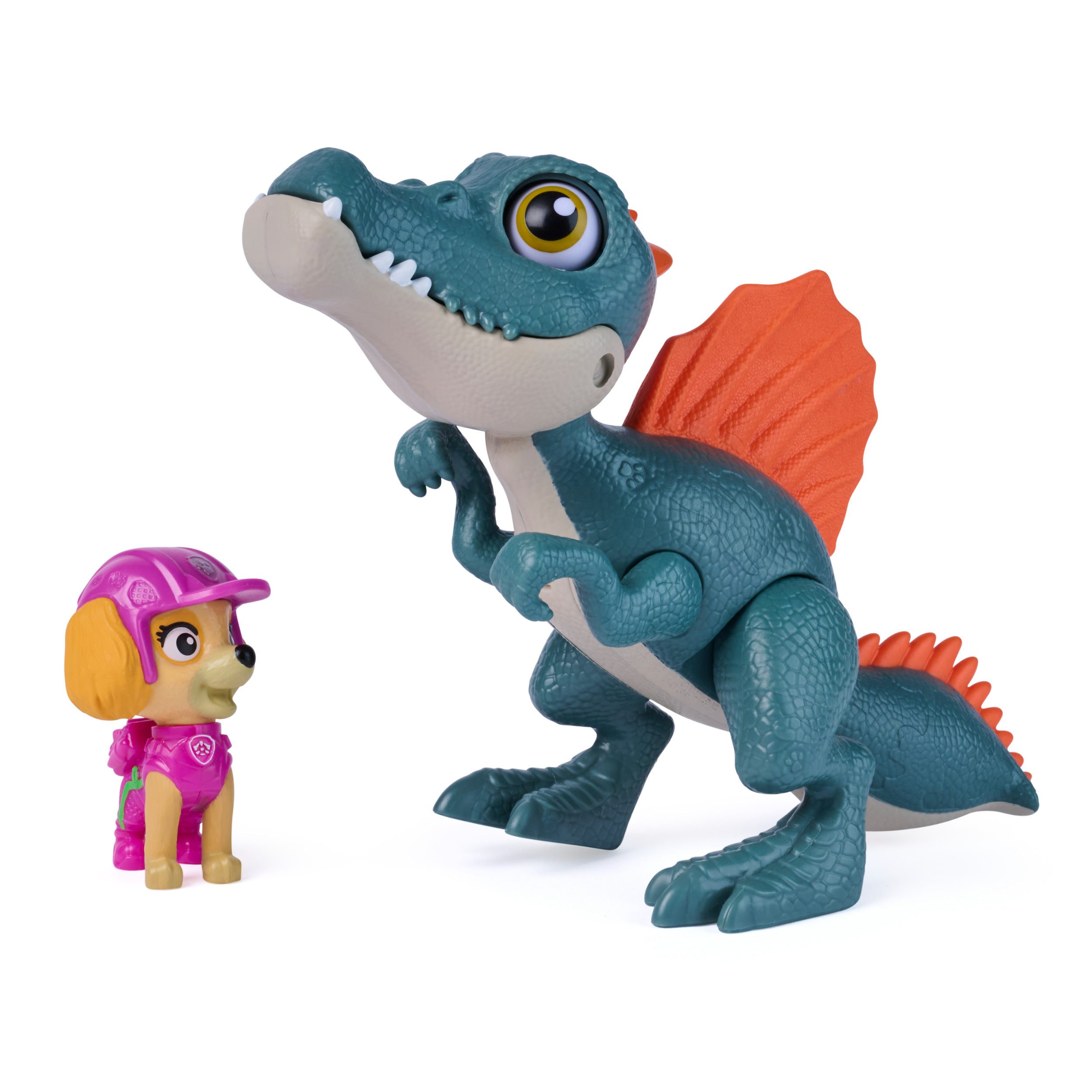 Spin Master Spielfigur PAW Patrol: Der Dino Film, Roaring Pups, Skye & Spinosaurus Dino-Figur, mit Soundeffekten