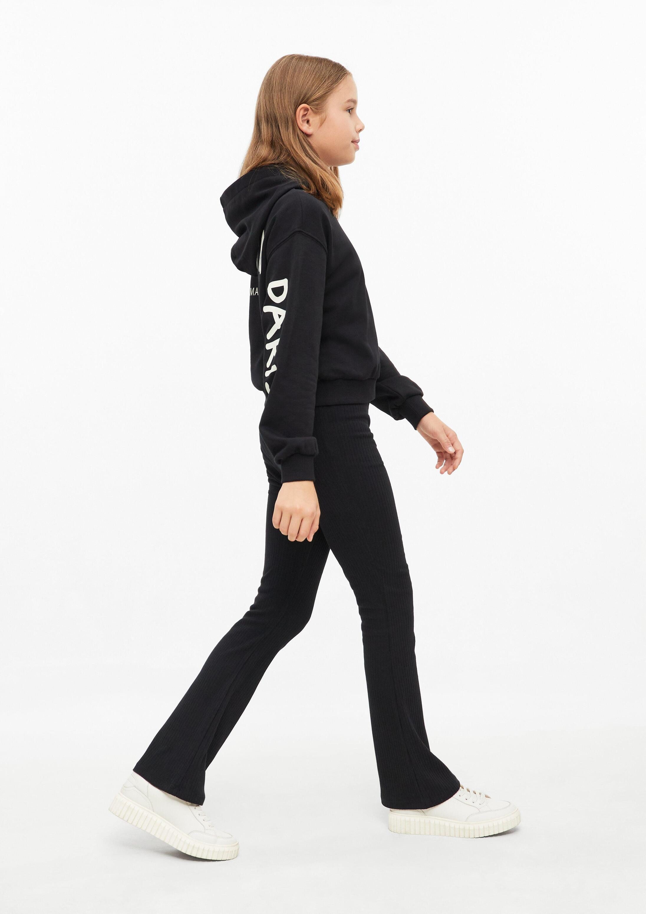 s.Oliver Leggings Leggings Flared Leggings mit High Rise und Rippstruktur – Bild 3 von 4