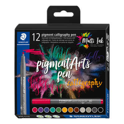 STAEDTLER Kalligraphie-Stift Pigment Calligraphy pen, 12er-Set