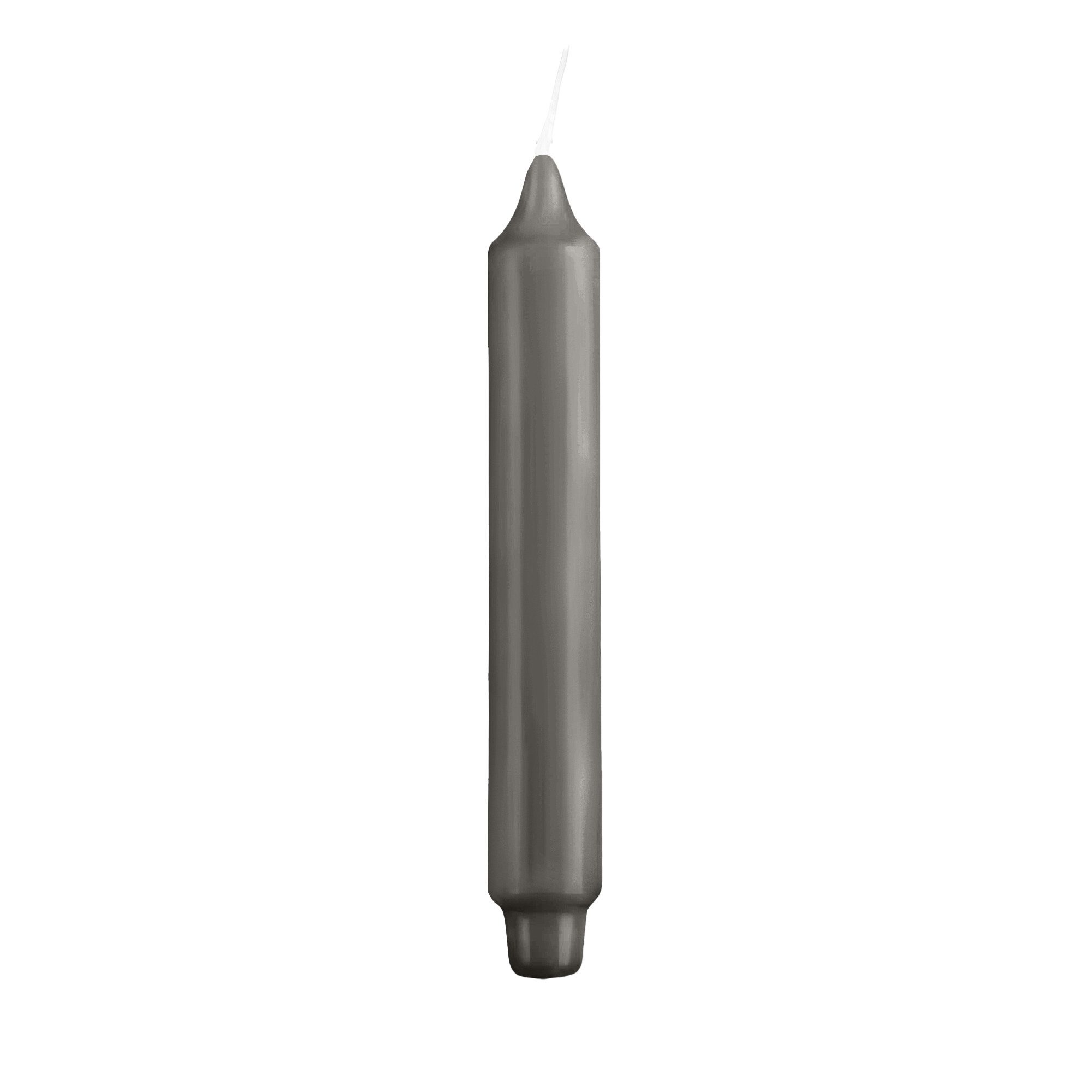 Kopschitz Kerzen Tafelkerze Stabkerzen mit Zapfenfuß Grau 300 x Ø 30 mm, 24 Stück