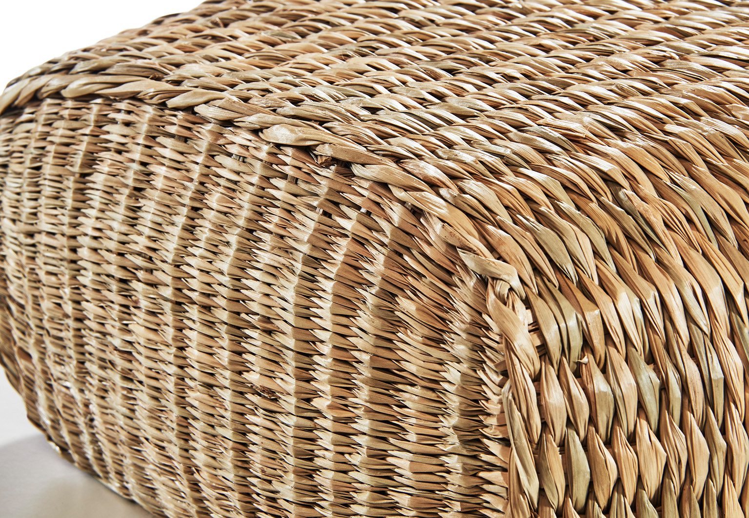 Kobolo Shopper Seegrastasche natur Ledergriffe – Bild 4 von 5