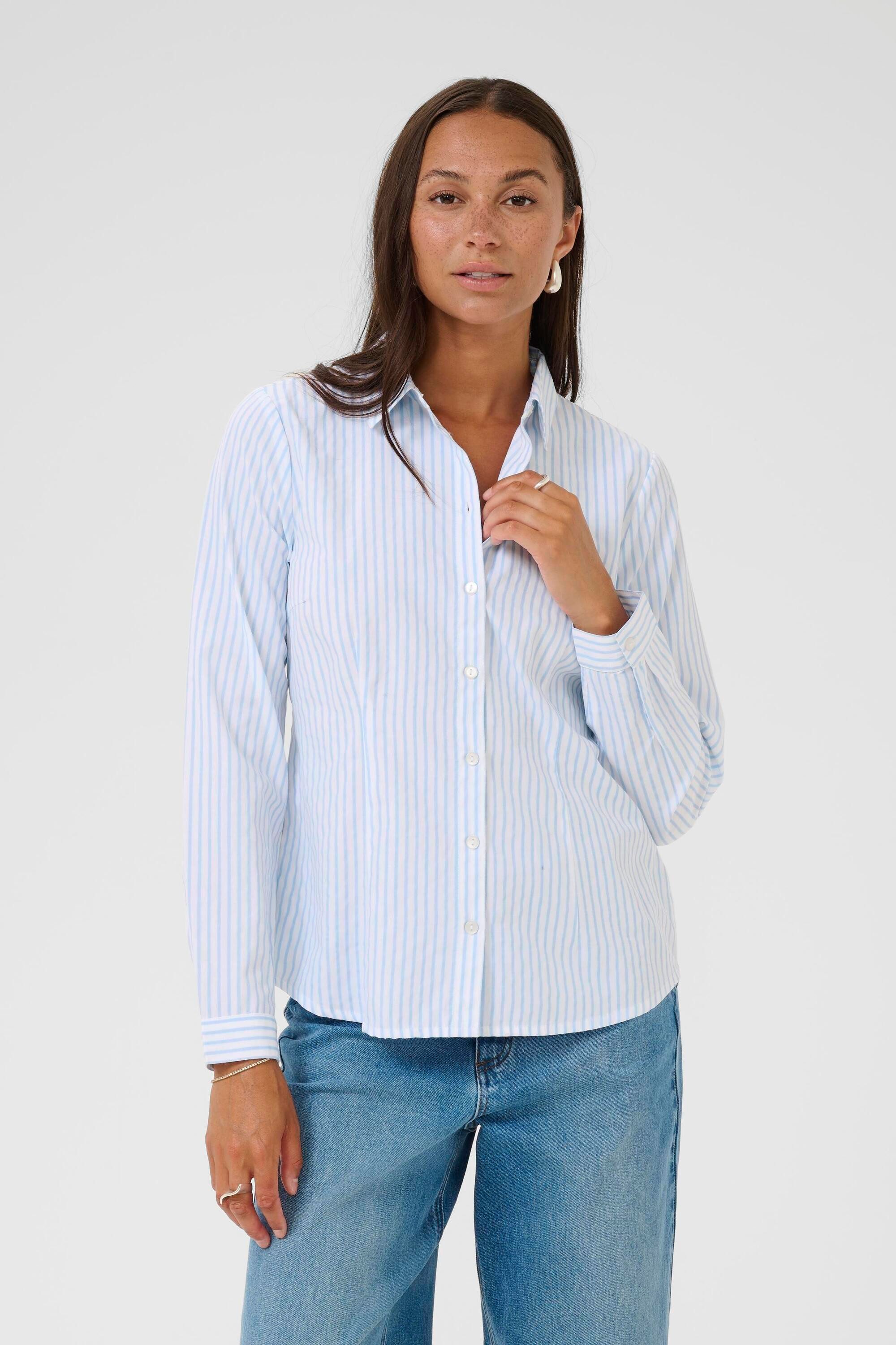 KAFFE Langarmhemd Langarm - Hemd KAgiulia günstig online kaufen