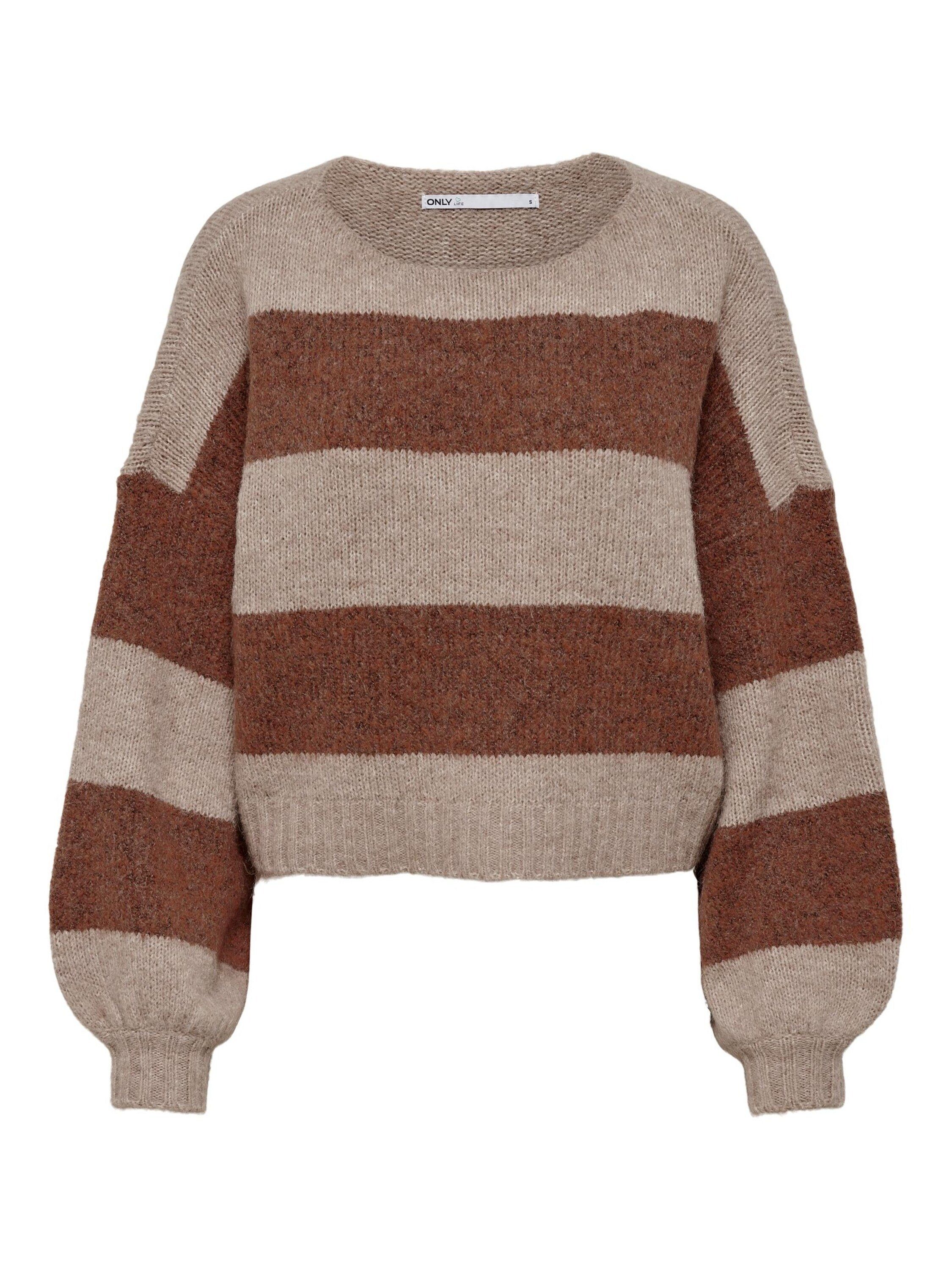 ONLY Rundhalspullover ONLAYA (1-tlg) Plain/ohne Details