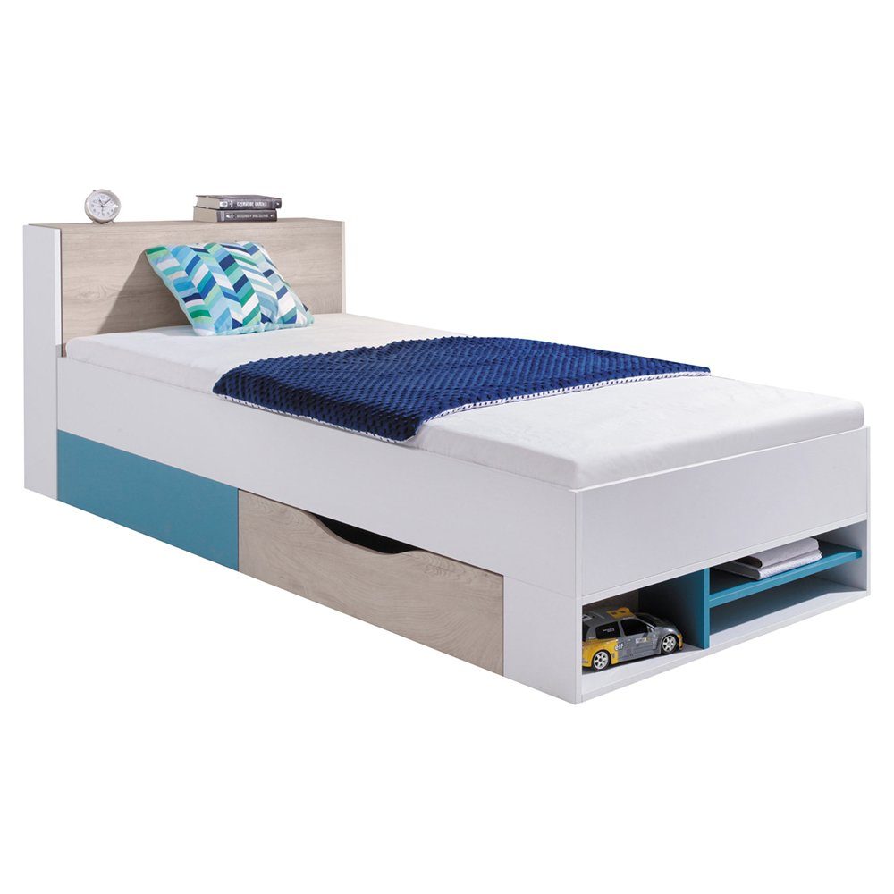 Lomadox Jugendbett PITTSBURGH-133, Jugendbett 90x200cm mit günstig online kaufen