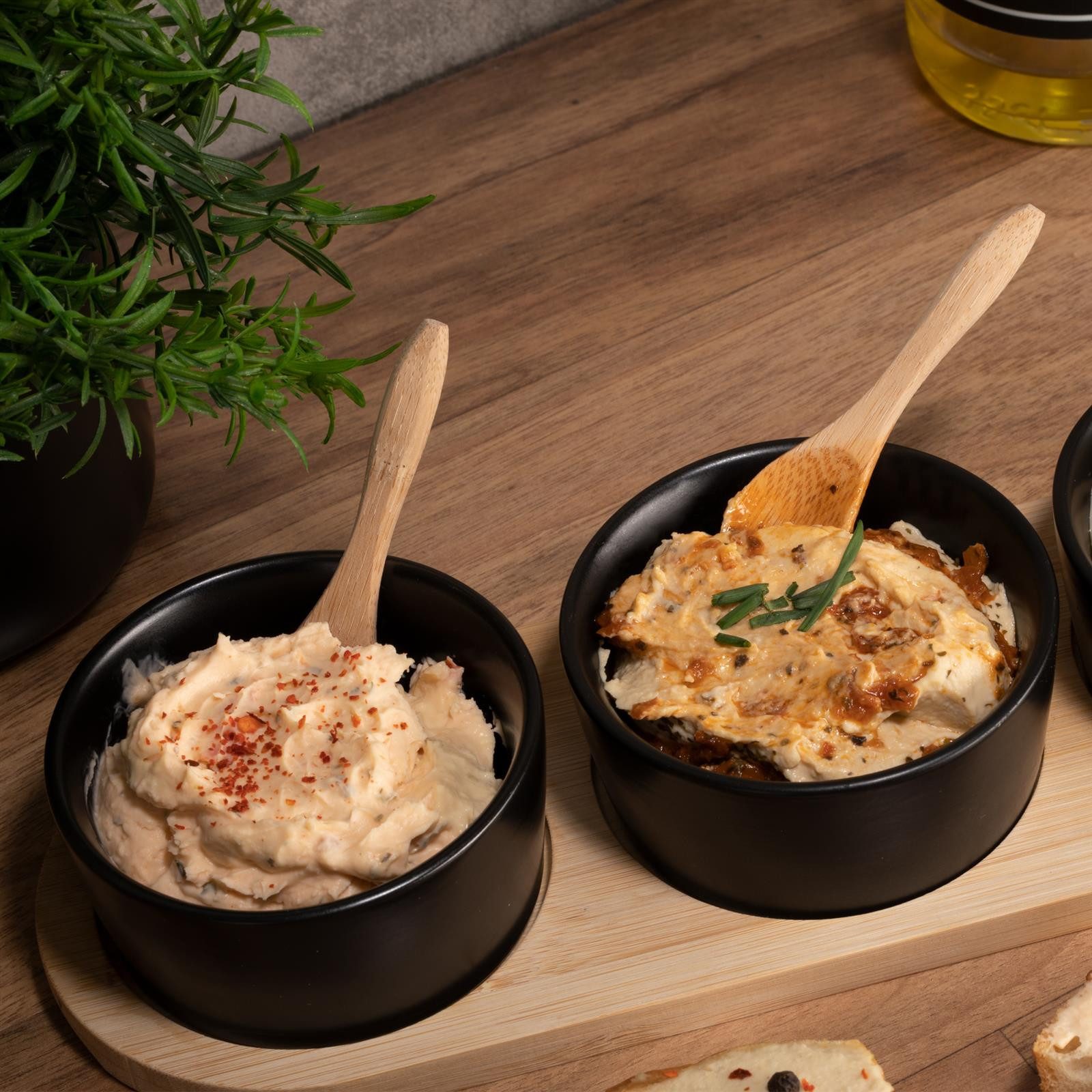 Moritz & Moritz Servierschale Moritz & Moritz 4x Dipschalen Schwarz