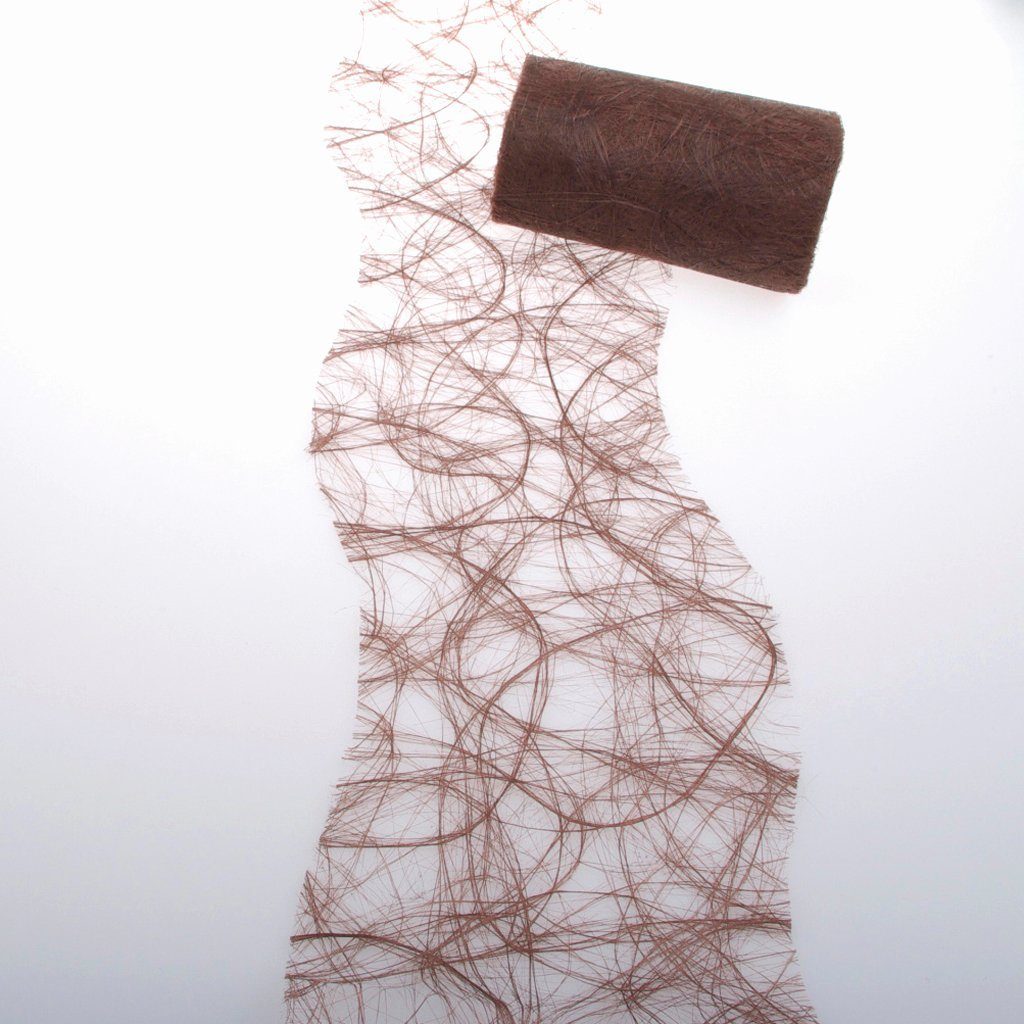 Deko AS Tischläufer Sizoweb Tischband Wellenschnitt schokolade ca. 12,5 cm Rolle 25 Meter
