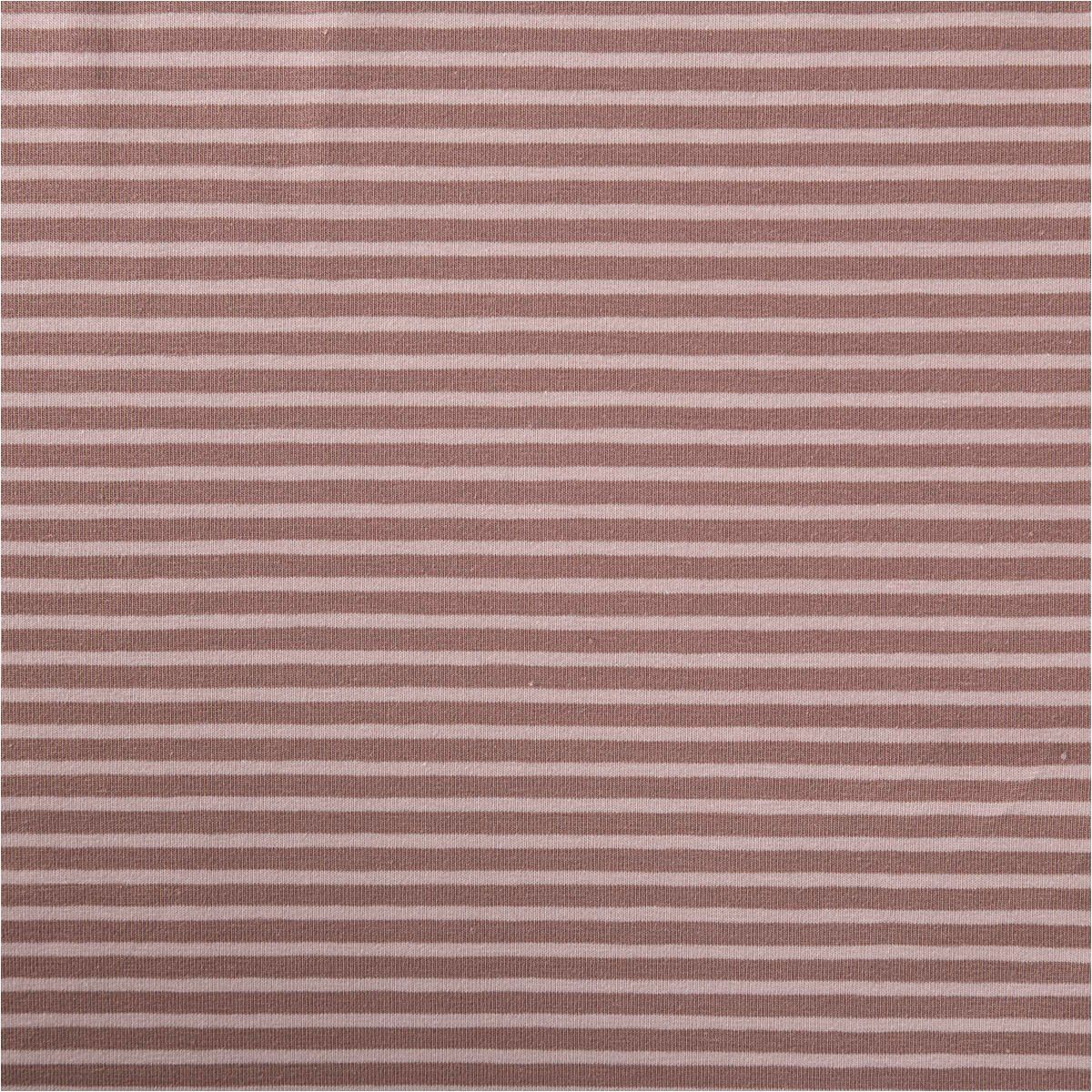 SCHÖNER LEBEN. Stoff Jersey Stoff Meterware Baumwolljersey Rayure Streifen lila 145cm, pflegeleicht