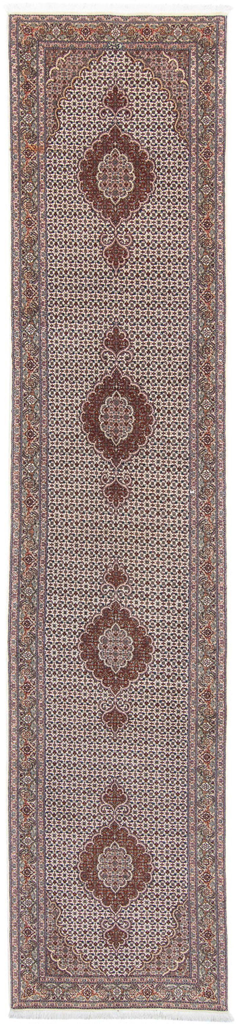 Orientteppich Perser - Täbriz - Handgeknüpft, x - Höhe: 402 mm, mit 82 cm morgenland, Einzelstück mehrfarbig, rechteckig, Zertifikat Wohnzimmer, 10