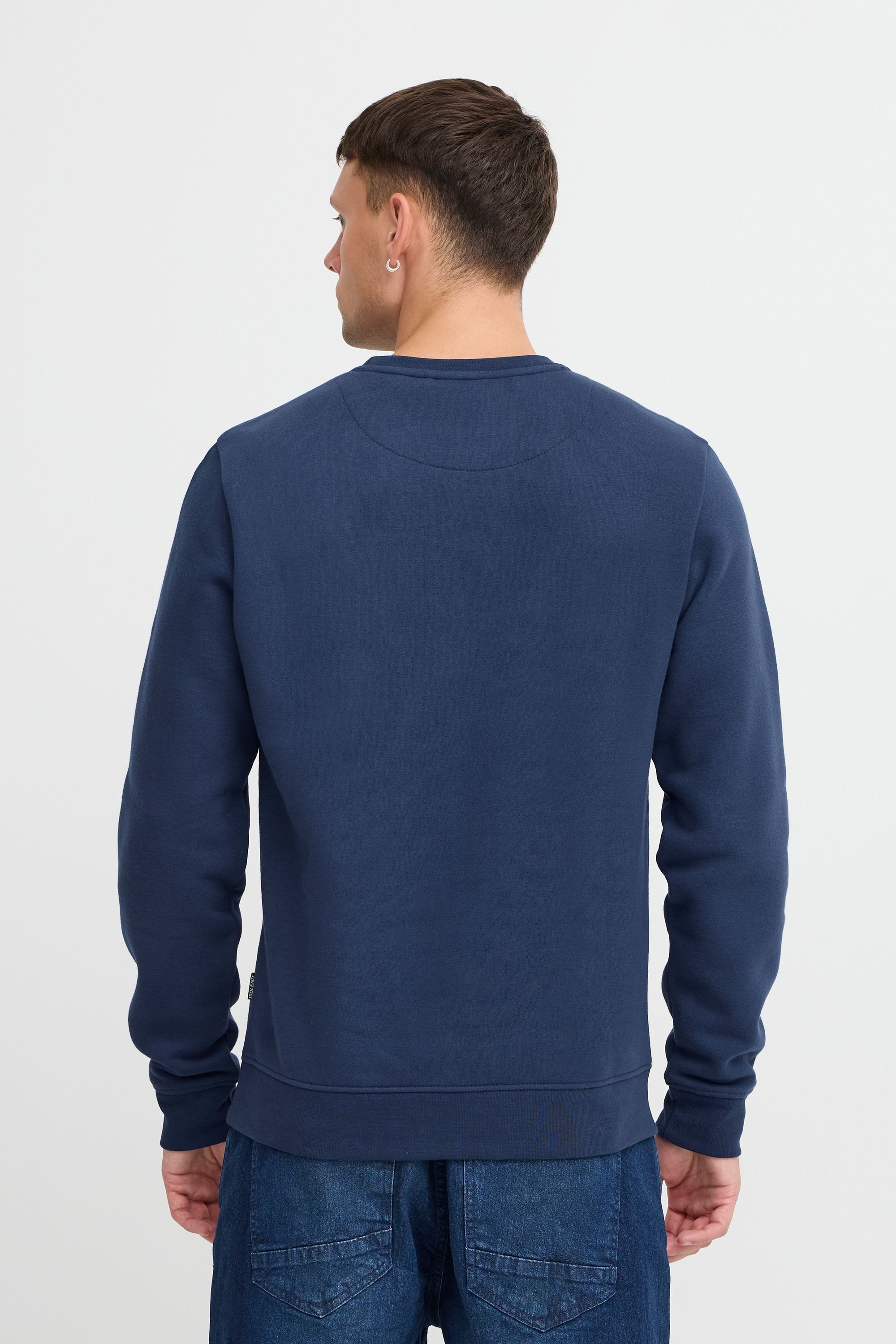 Blend Rundhalspullover BHSweatshirt Klassischer Sweatpullover mit Rundhalsausschnitt