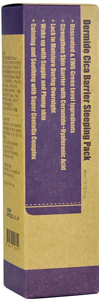 Purito Nachtcreme DERMIDE CICA BARRIER SLEEPING PACK, spendet Feuchtigkeit, stärkt und regeneriert die Hautbarriere.