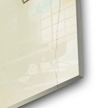 DOTCOMCANVAS® Acrylglasbild Woody Allen's Mutter - Acrylglas, Acrylglasbild beige blau moderne abstrakte Kunst Druck Wandbild