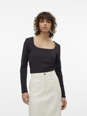 Vero Moda Blusenshirt VMMILLION LS SQUARE TOP 2-WAY JRS