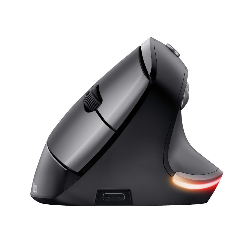 Trust BAYO ERGO WIRELESS MOUSE ECO Maus (DPI in Stufen einstellbar, Beleuchtung)