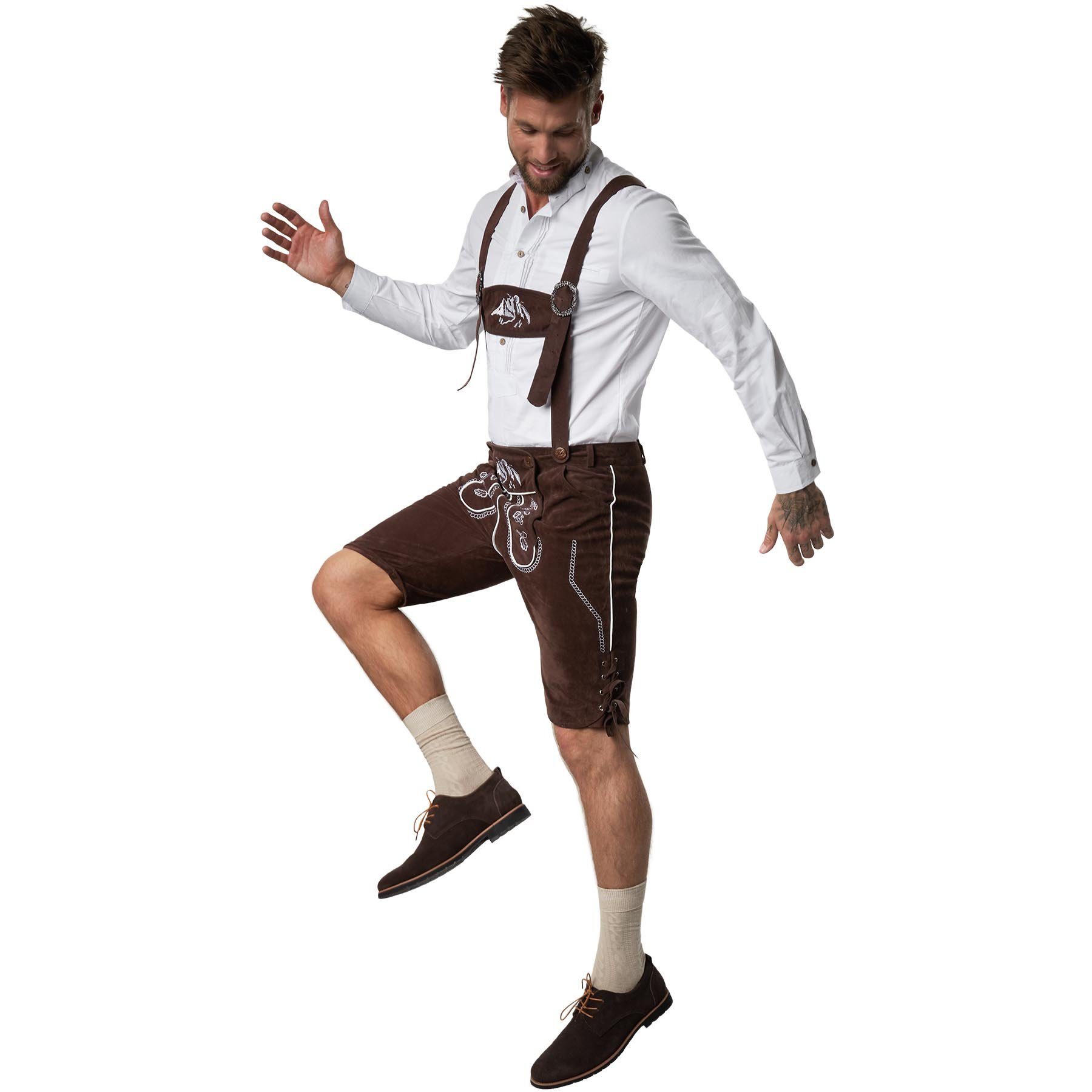 dressforfun Trachtensocken Kurze, einfarbige Oktoberfeststrümpfe mit klassischem Strickmuster (Bayerische Strümpfe, in beige) Leichtes Tragegefühl, glatte Ferse/Sohle, gute Passform, Umschlagbund