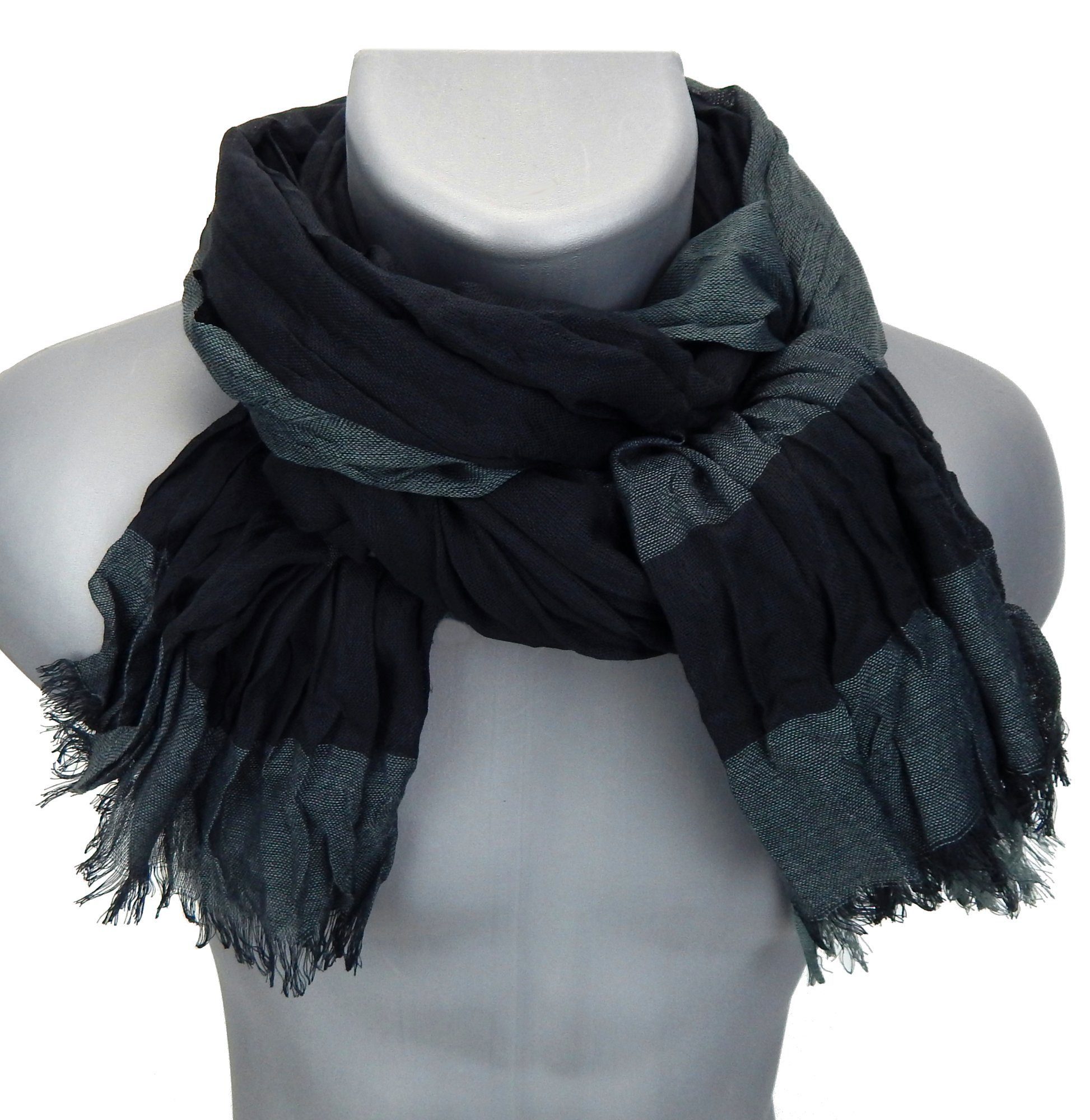 Ella Jonte Modeschal, breiter Herrenschal in 3 Farben Viskose günstig online kaufen