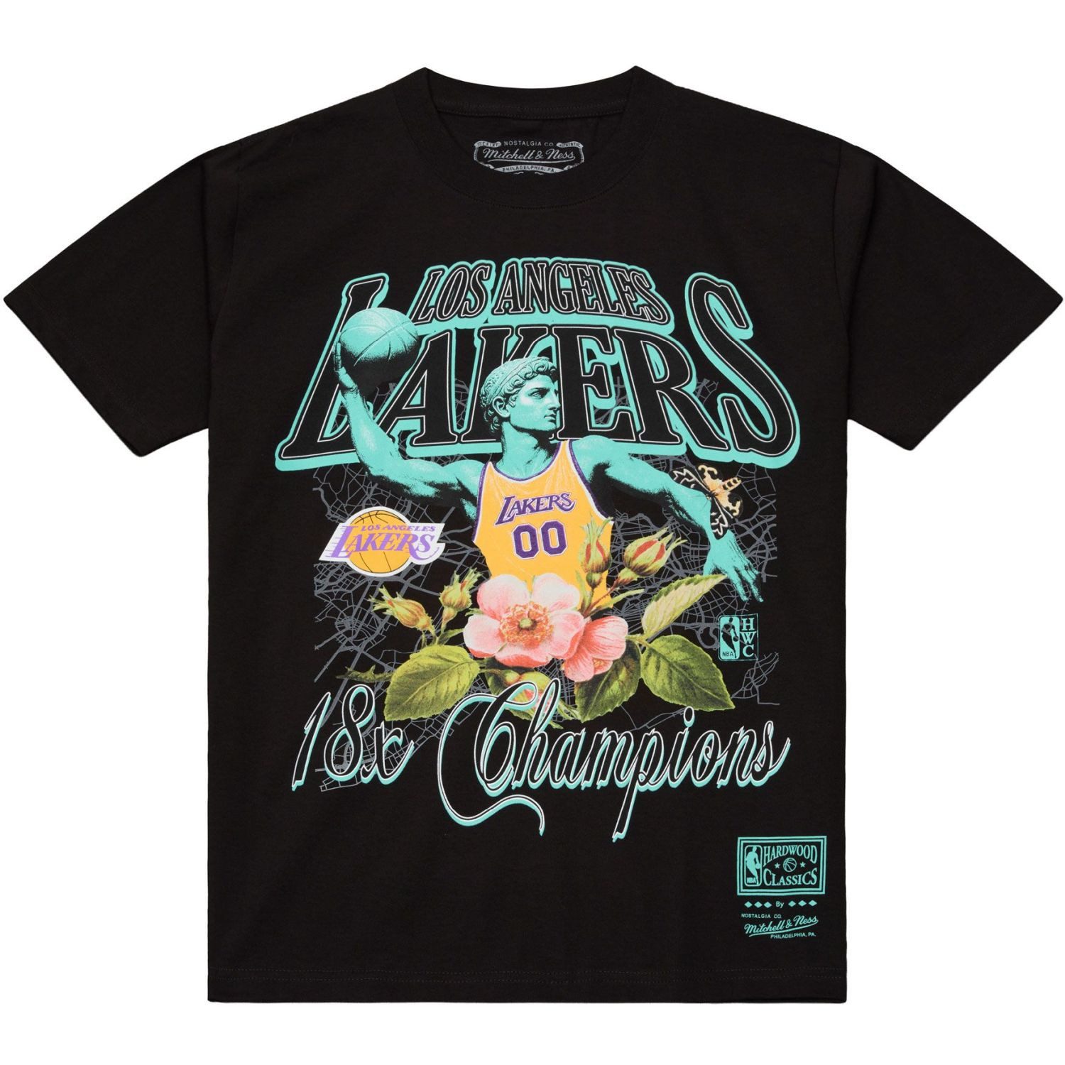 Mitchell & Ness Print-Shirt STATUE CHAMPS Los Angeles Lakers