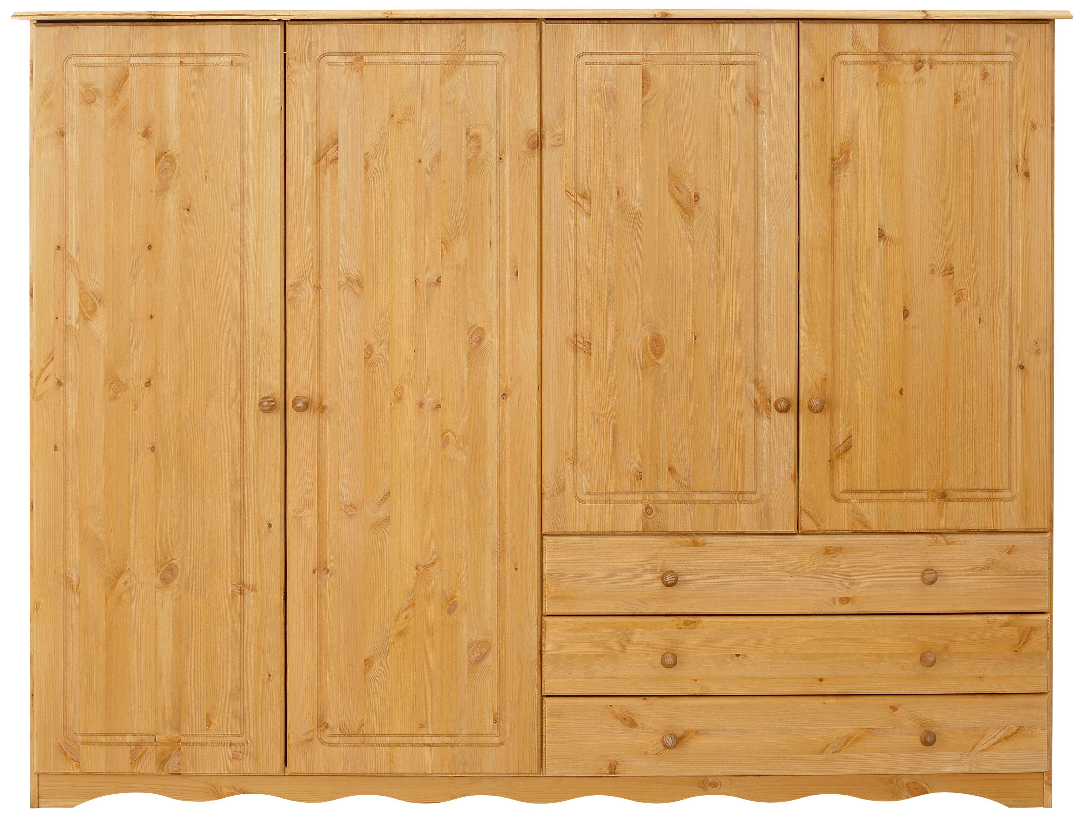 Home affaire Wäscheschrank Minik mit geschwungenem Fußsockel, in drei verschiedenen Farbvarianten