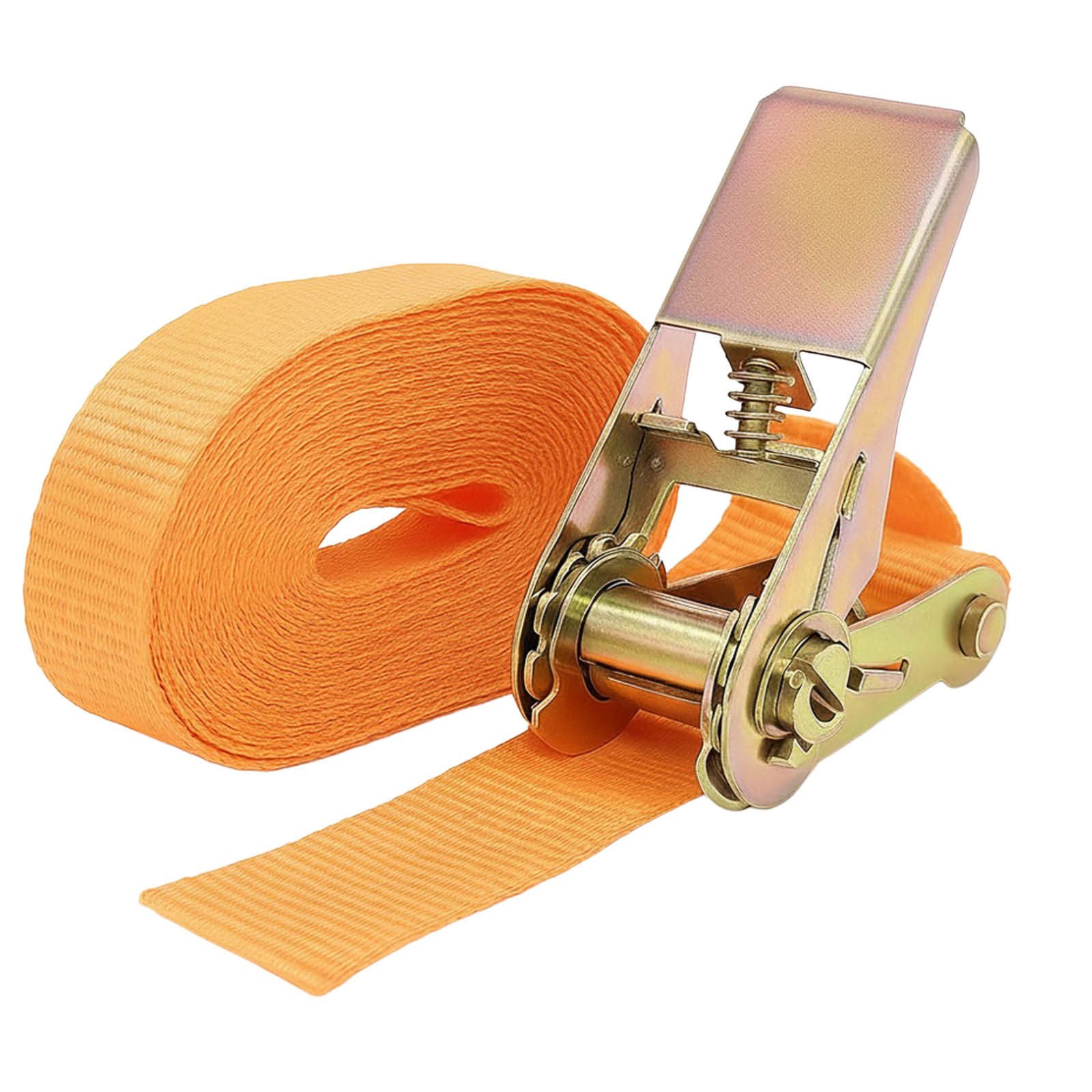 TRUTZHOLM Spanngurt mit Ratsche 1-tlg 4m 800kg 25mm TÜV/GS orange wetterfest und robust (Set)