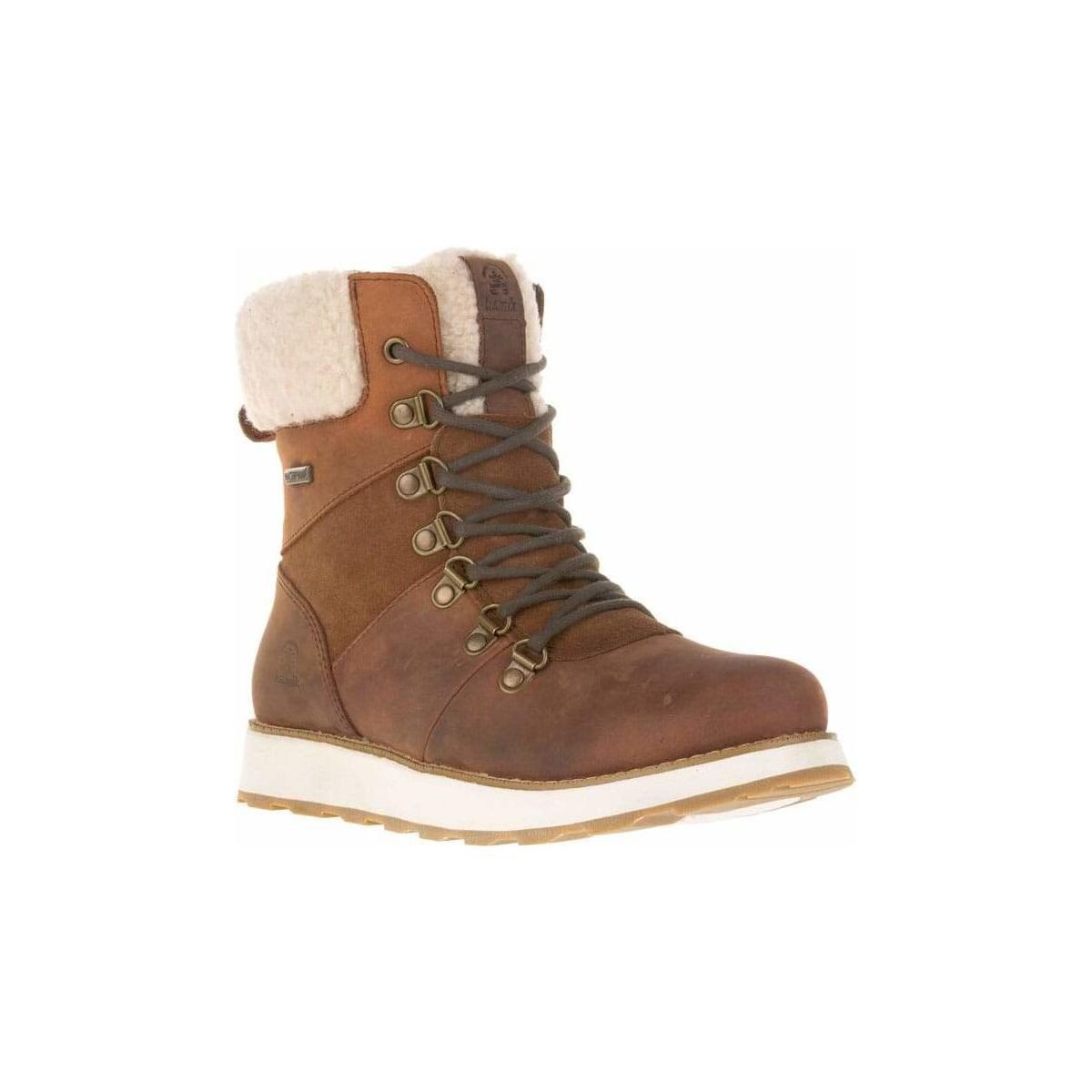 Kamik Arielf Winterstiefel wasserdichter Damen Leder-Wintersschuh, knöchelhoch