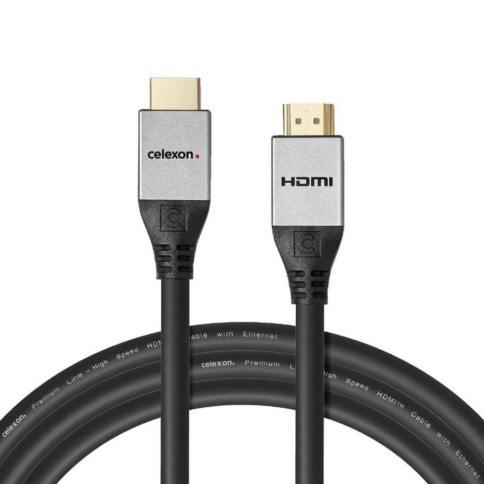 Celexon Aktives HDMI Kabel mit Ethernet - 2.0a/b 4K 7 5m HDMI-Kabel (750 cm) Professional Line mit aktivem Signalverstärker