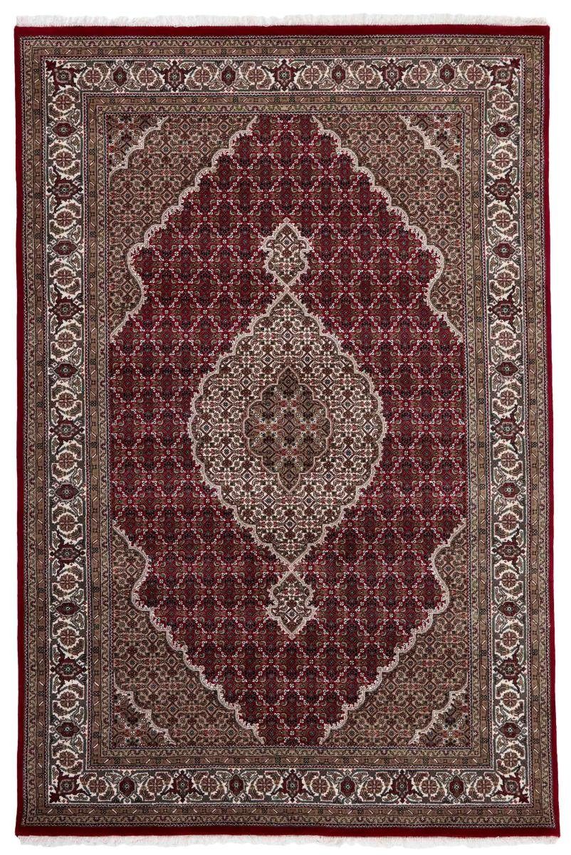 Orientteppich Indo Täbriz 185x278 Handgeknüpfter Orientteppich, Nain Trading, rechteckig, Höhe: 12 mm